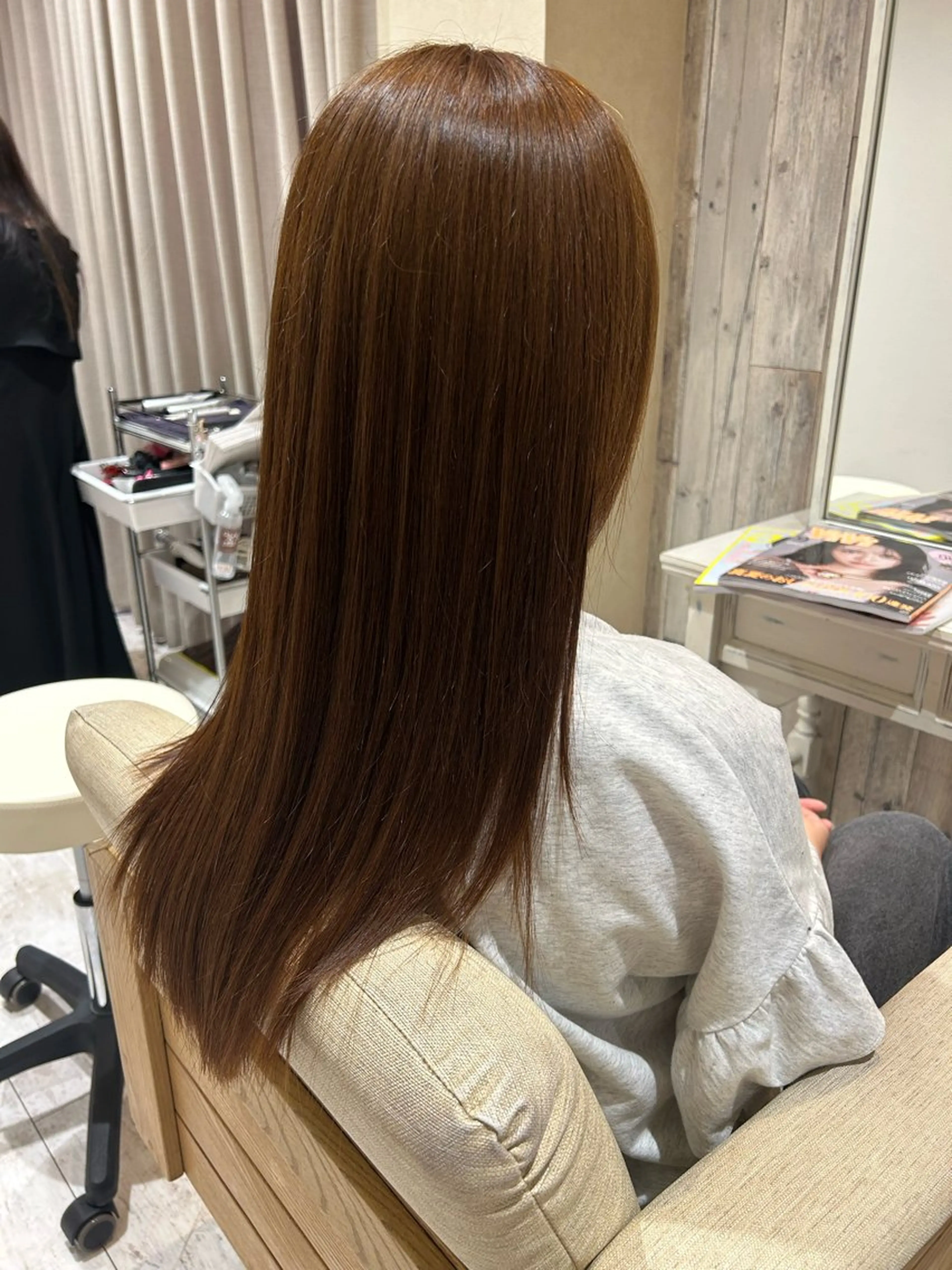 ロング カラー ベージュカラー 透明感カラー レシェル多治見店所属・和田 大輝のヘアスタイル