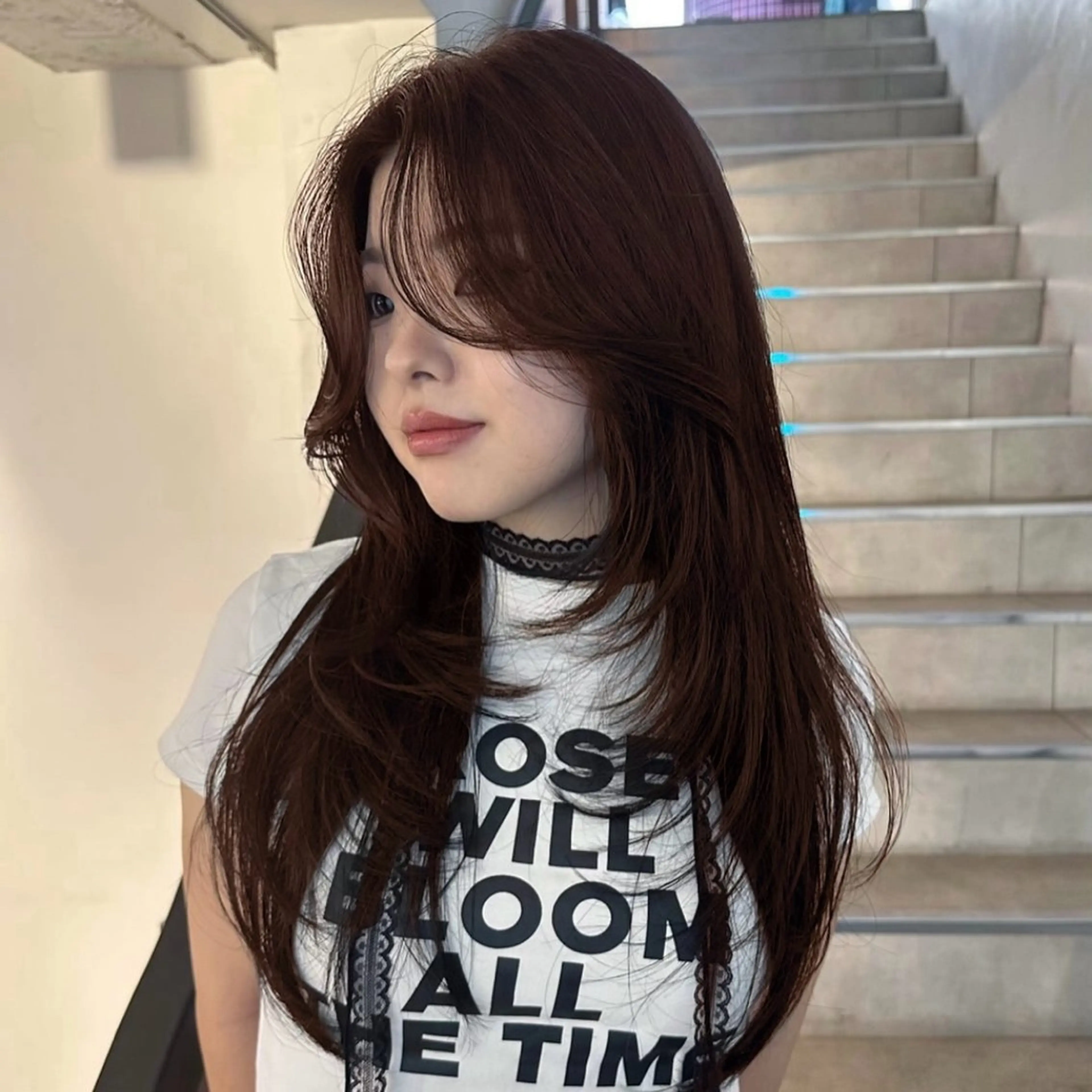 セミロング カラー ヘアカラー ブラウン/暖色/レイ ヤー/ココトキ🌺のヘアスタイル