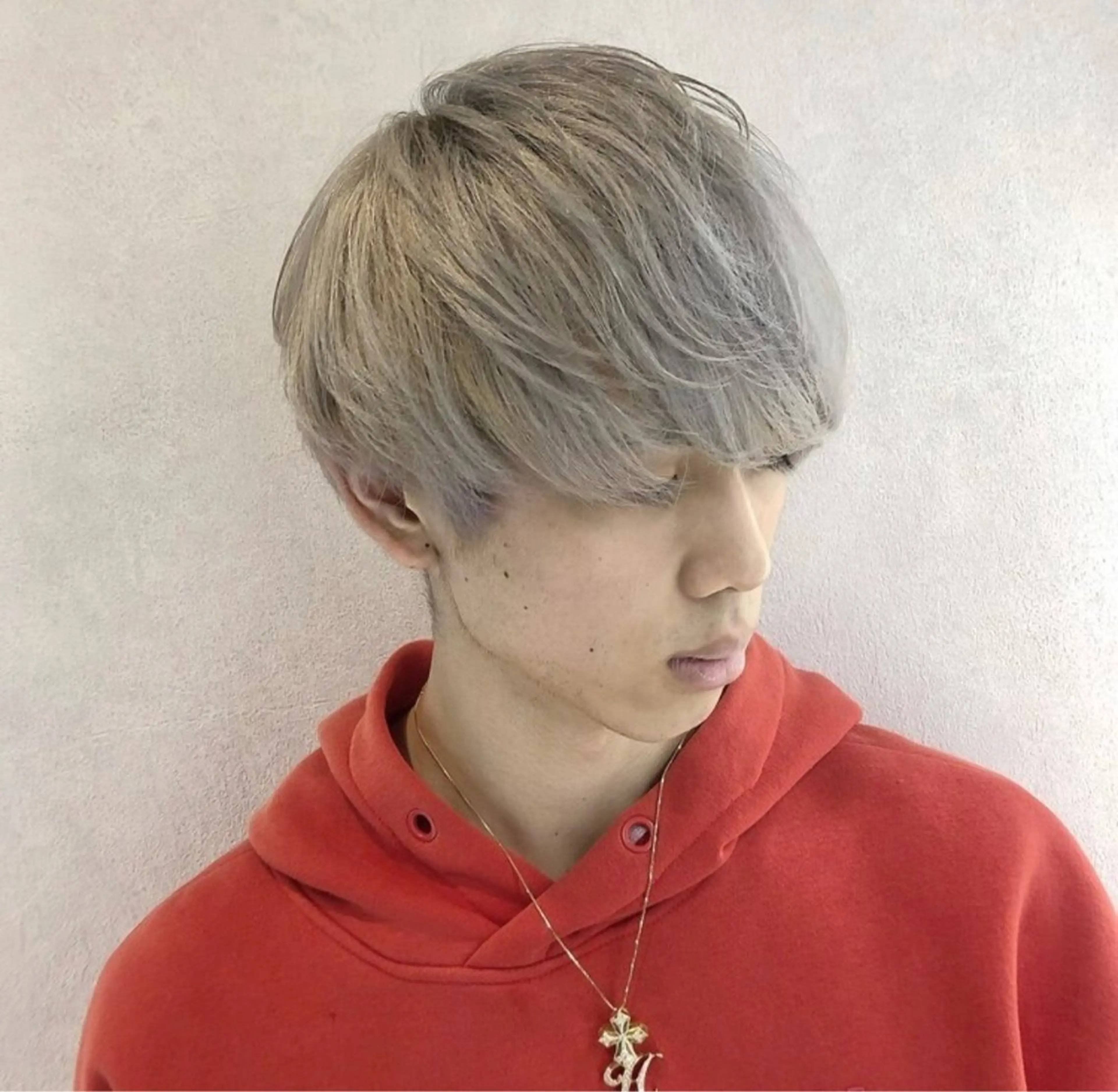 ミディアム パーマ メンズ エクステ×ブリーチ 😈一ノ瀬千暁😈のヘアスタイル