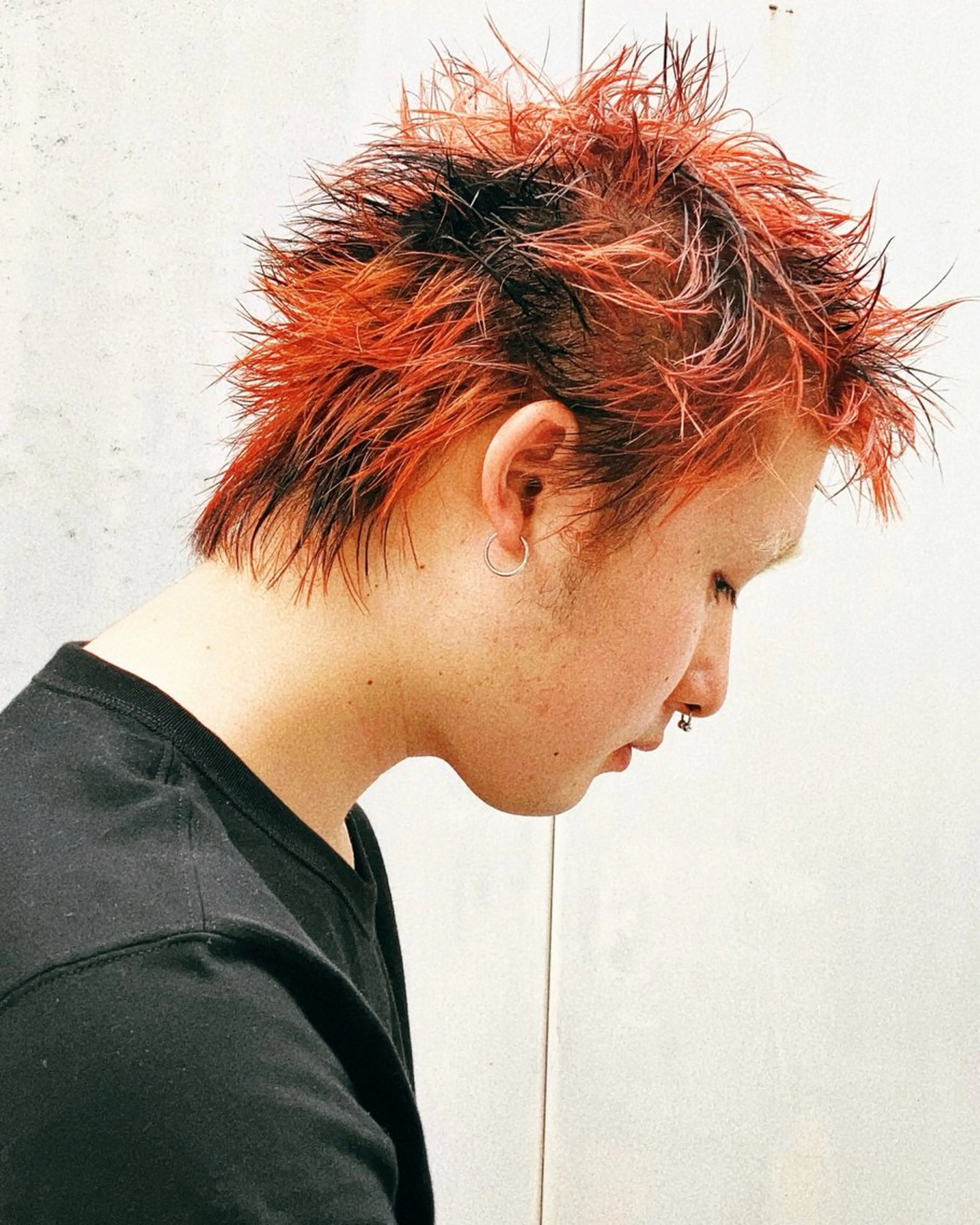 【被らないデザイン】メンズスパイキーショート+デザインカラー🌈の写真