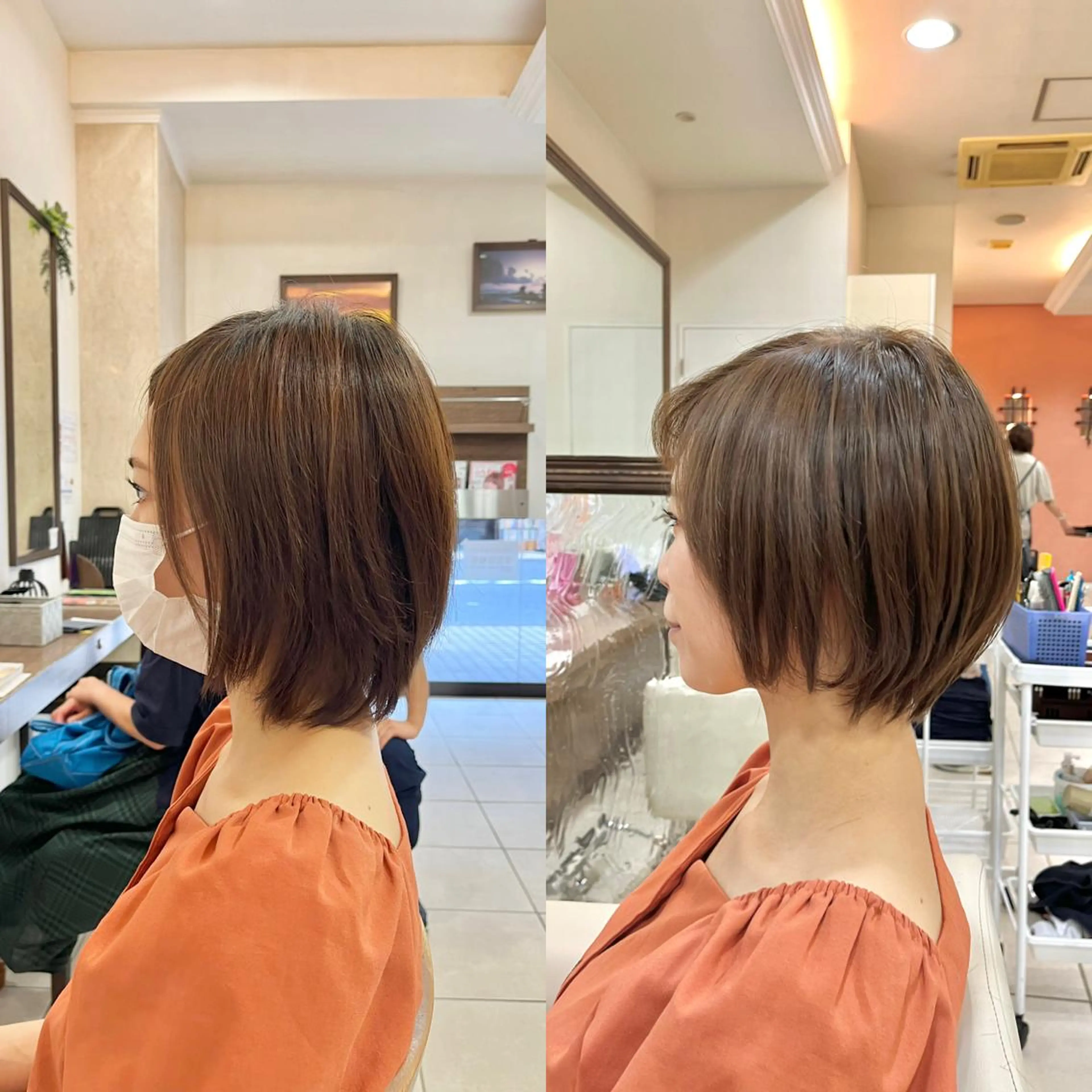ショート ショートボブ ハンサムショート ボブ くびれヘア ハイライト カット ヘアカラー トリートメント 《大人気髪質改善》 プログレス国分寺店のヘアスタイル