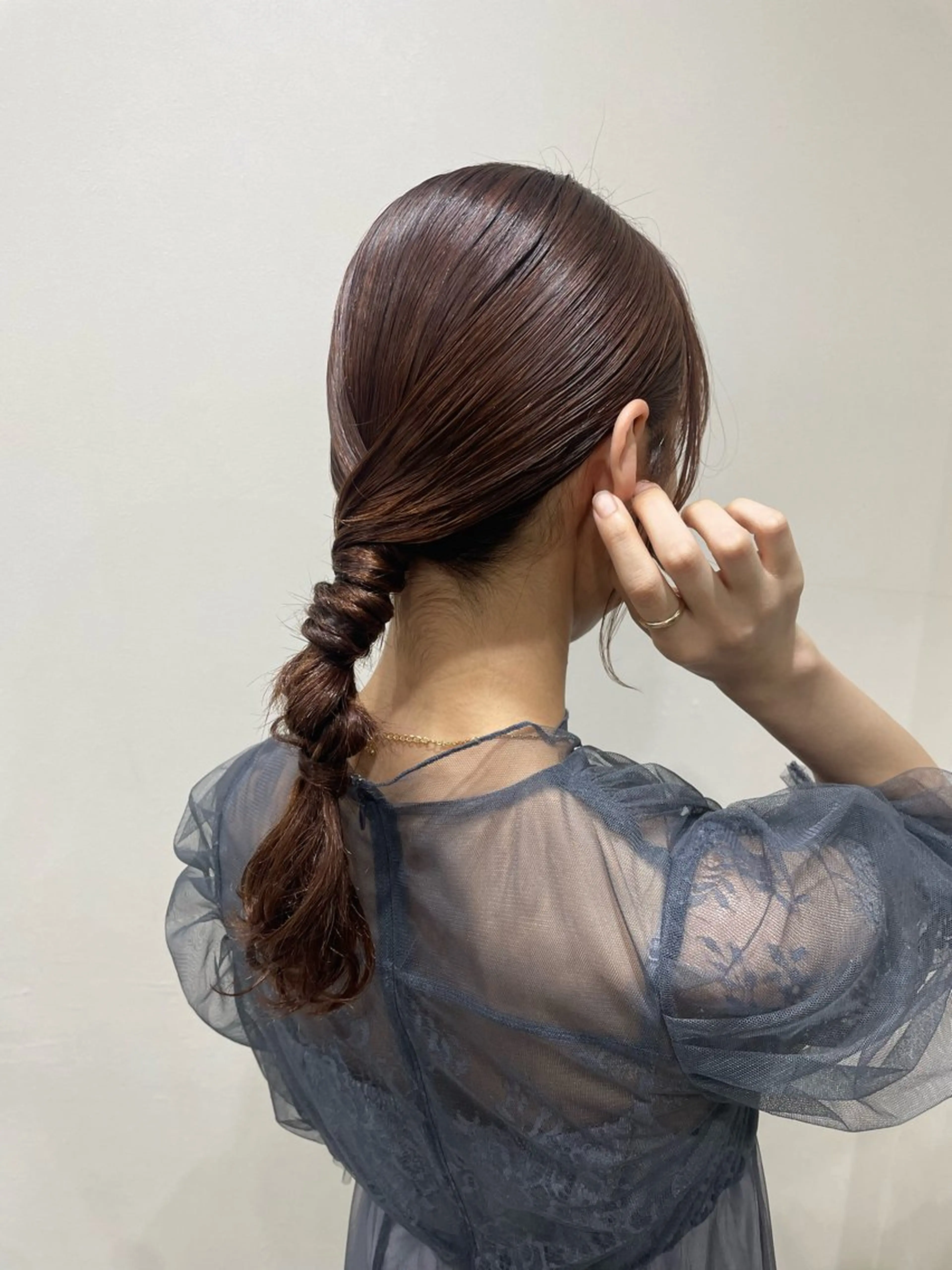 ロング ヘアセット 韓国風パーマ/ヘア セット/店長みづきのヘアスタイル