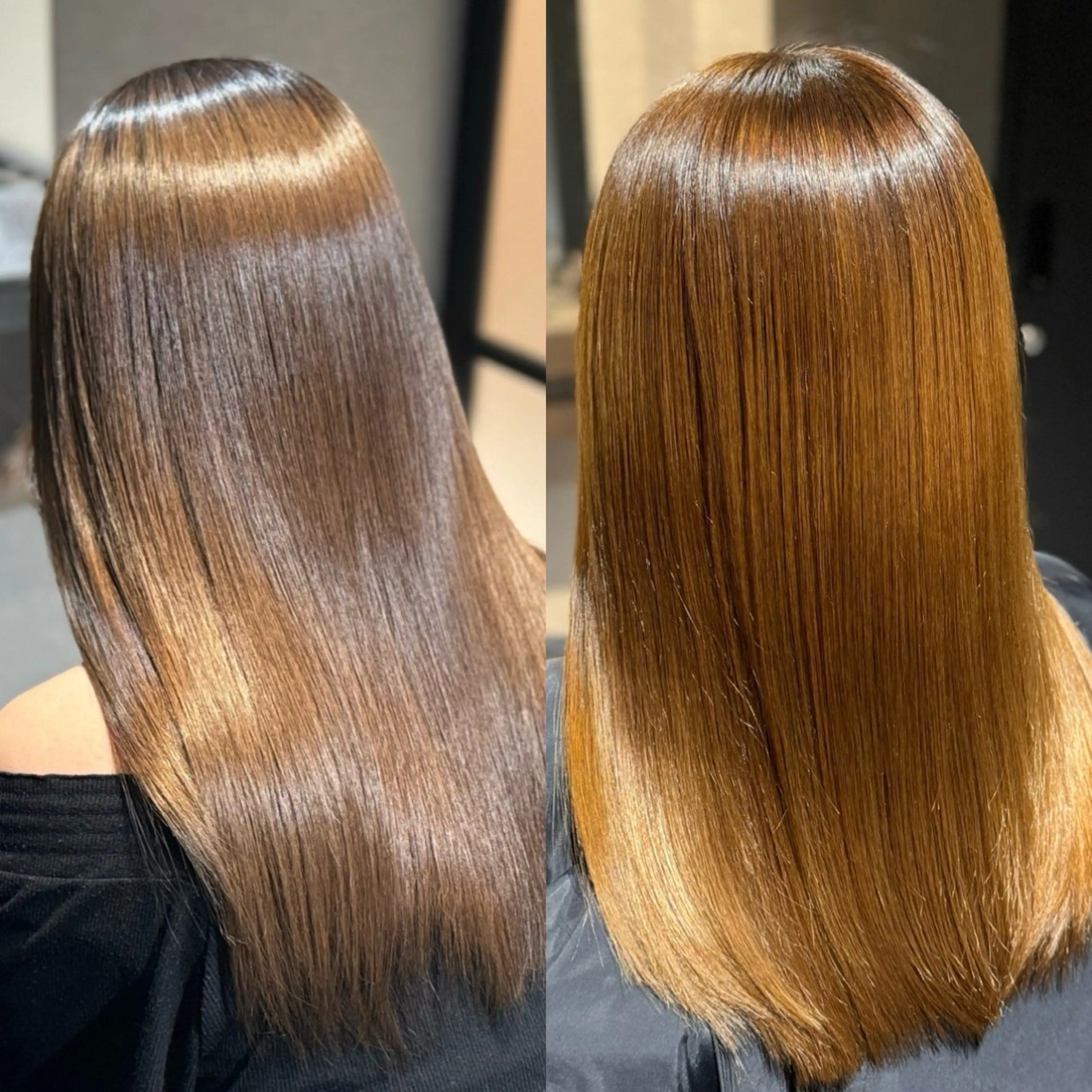 ロング パーマ 髪質改善 韓国風ヘア 縮毛矯正 トリートメント 縮毛矯正 ブリーチなしカラー I 髪質改善Ⅰたつやのヘアスタイル