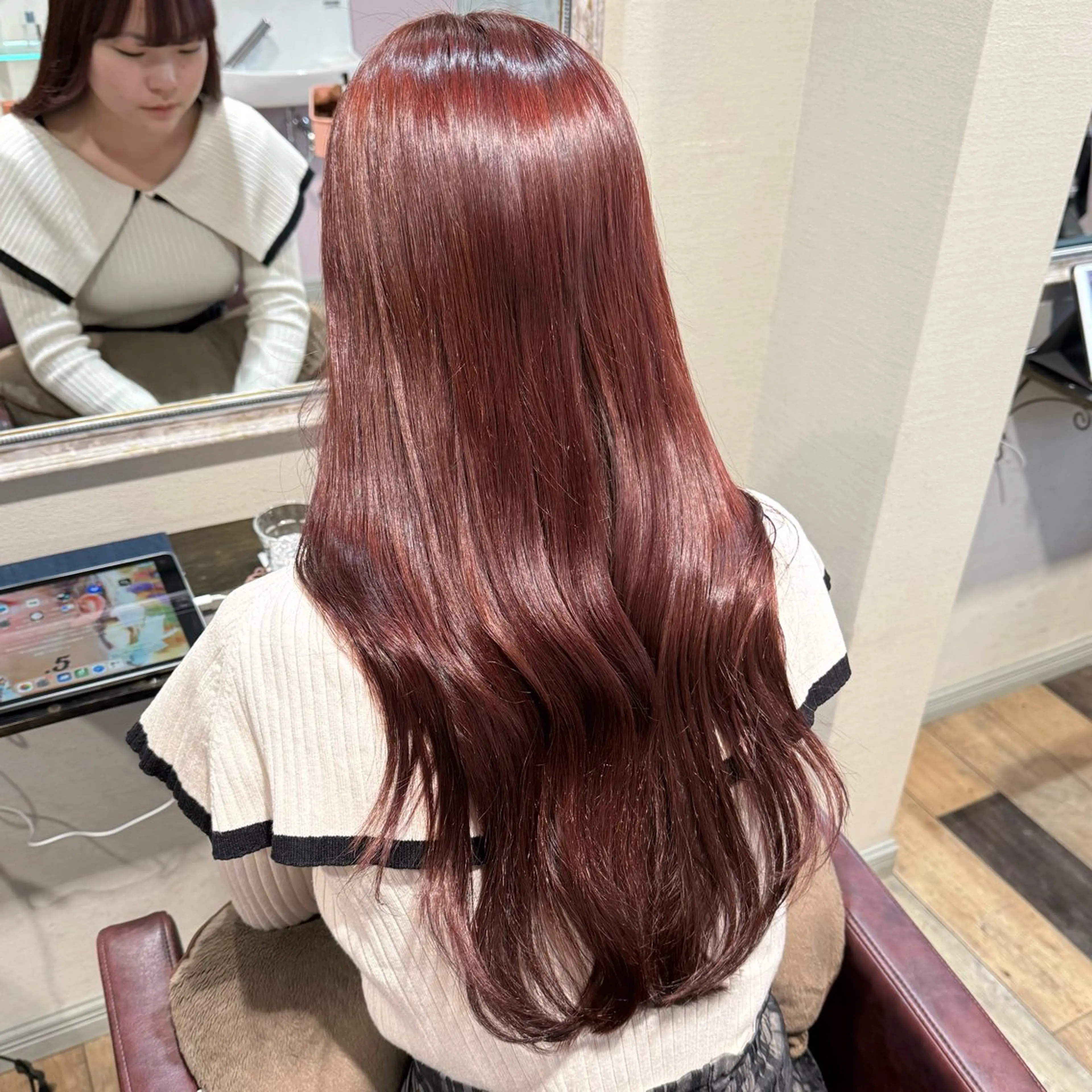 ロング カラー ヘアカラー トリートメント 柔らかいcolor ￤韓国￤🩰マユ🩰のヘアスタイル
