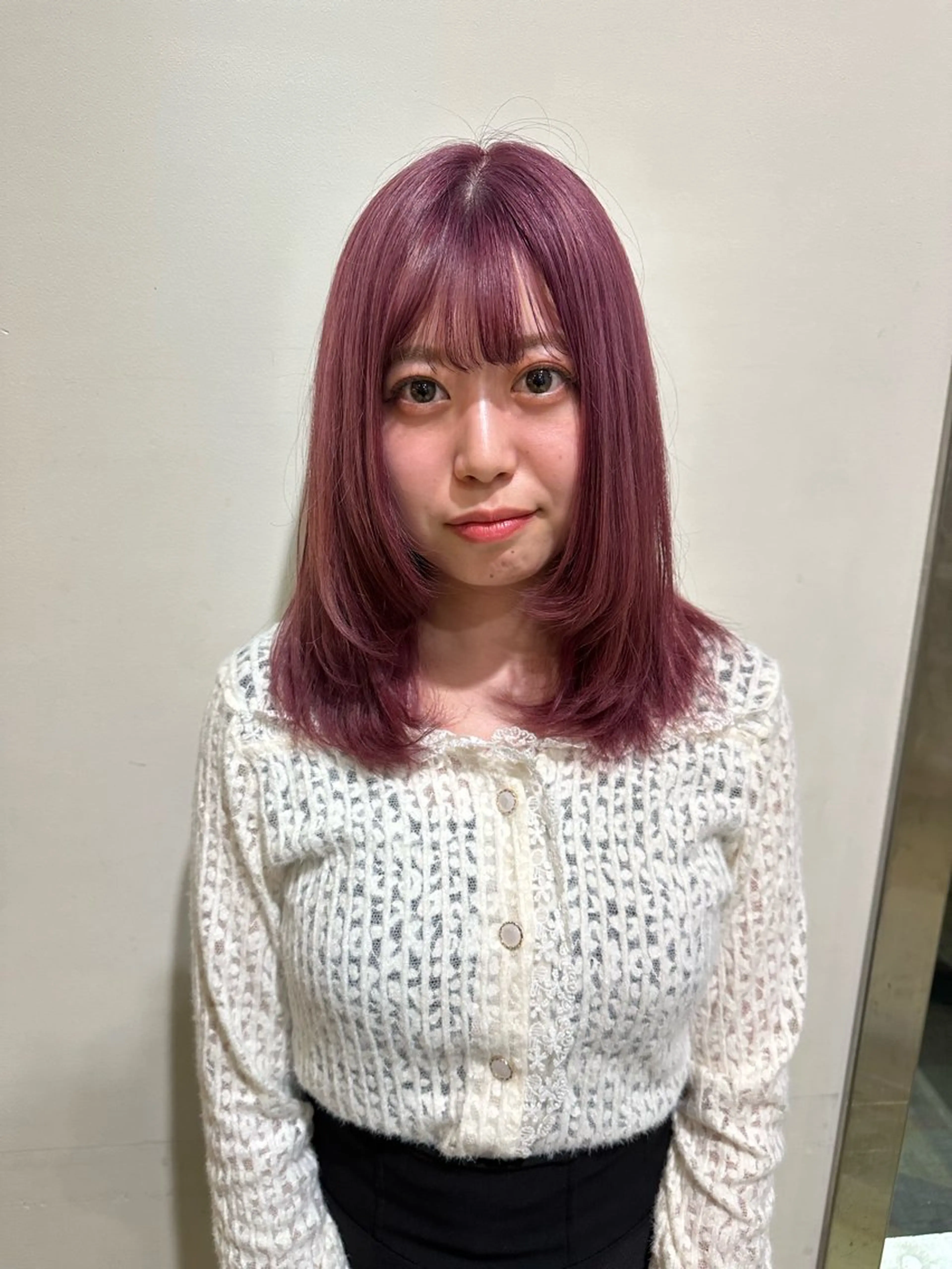 ミディアム 酒徳 唯斗のヘアスタイル