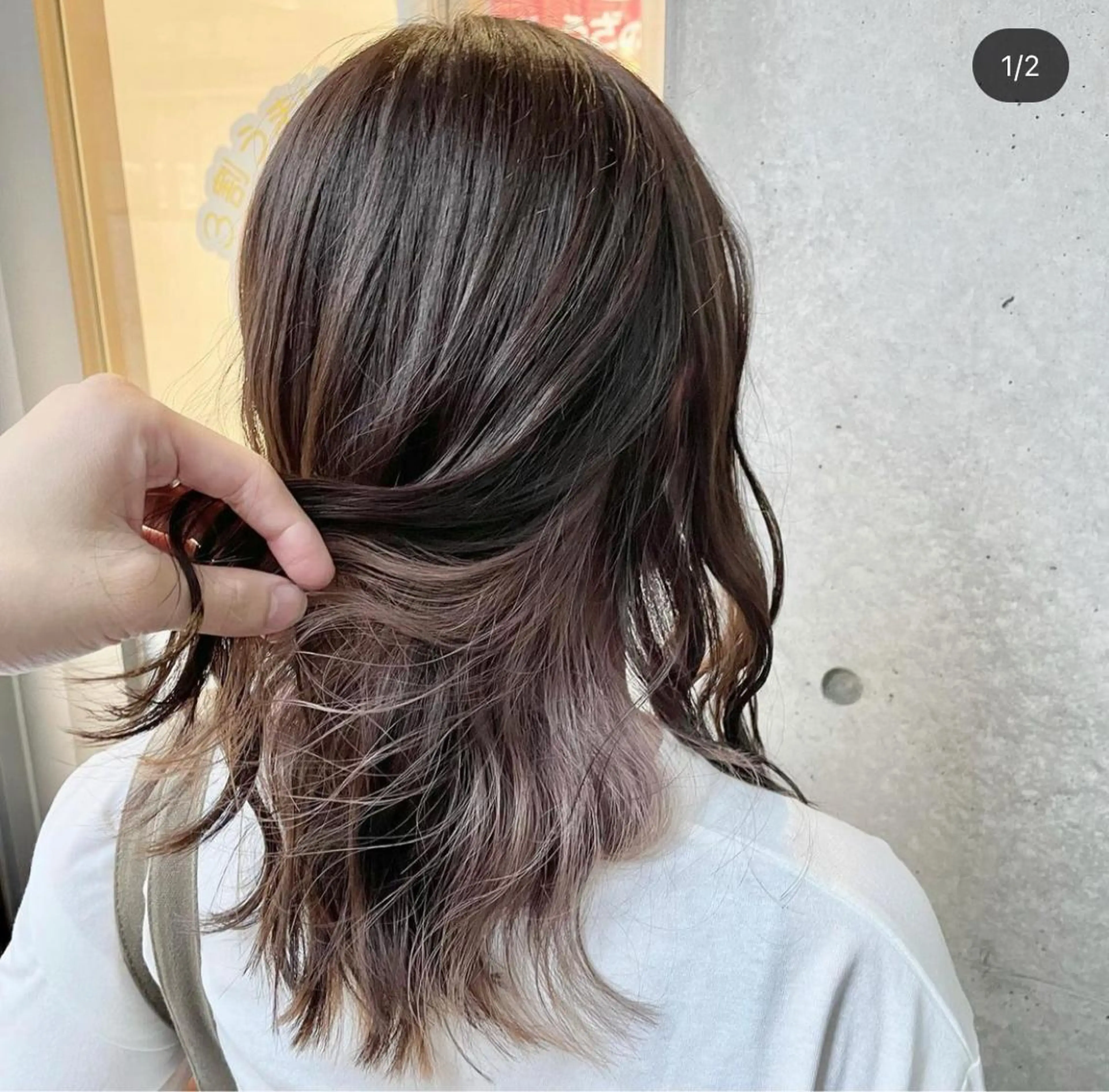 ロング カラー ベージュカラー インナーカラー 高槻/大学生にも人気 🥰ルービック高槻のヘアスタイル