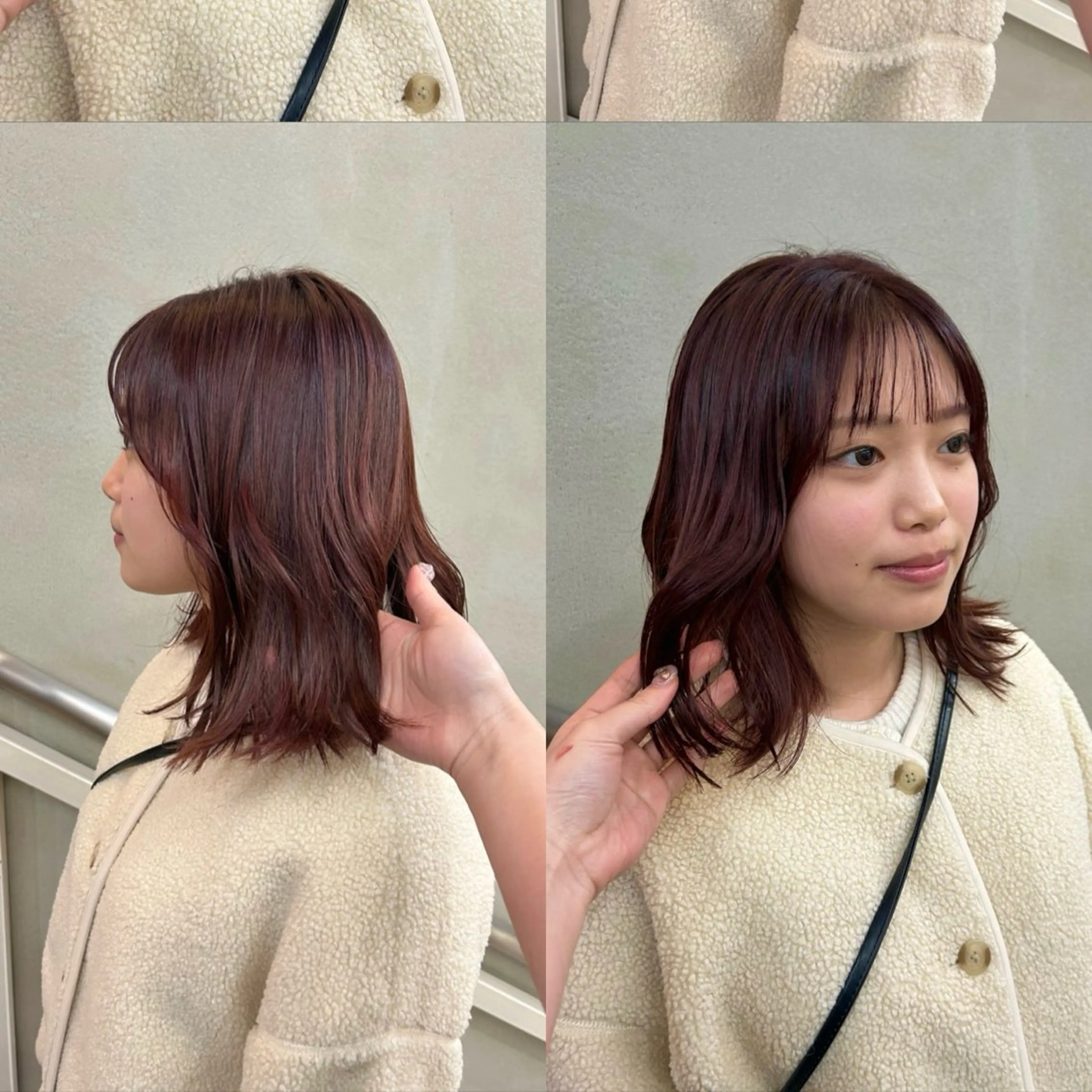 ミディアム カラー 艶髪に✧ / 透明感 カラー / 冨成のヘアスタイル