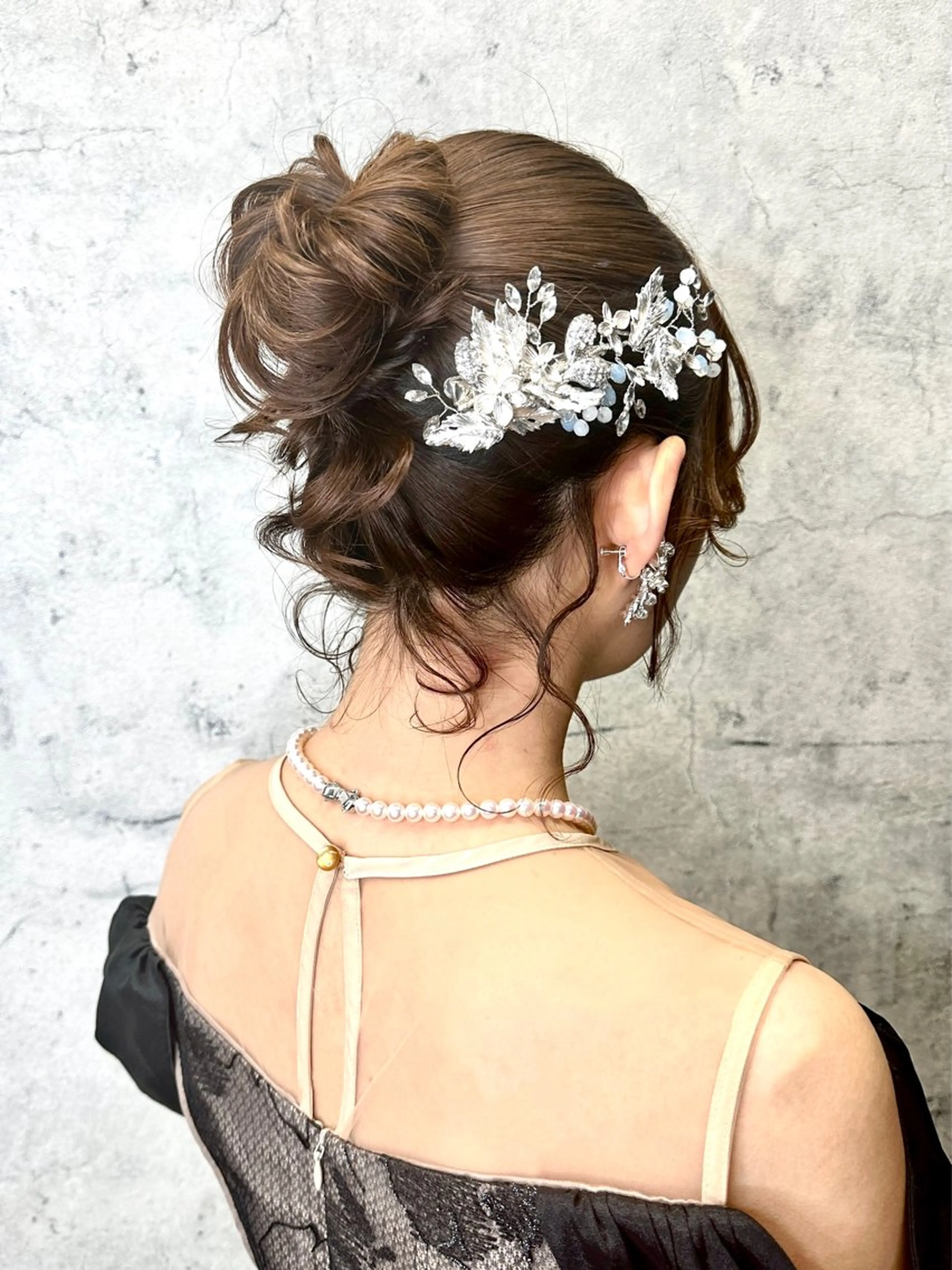 ヘアアレンジ お団子ヘア ヘアセット 鈴木 みおのヘアスタイル