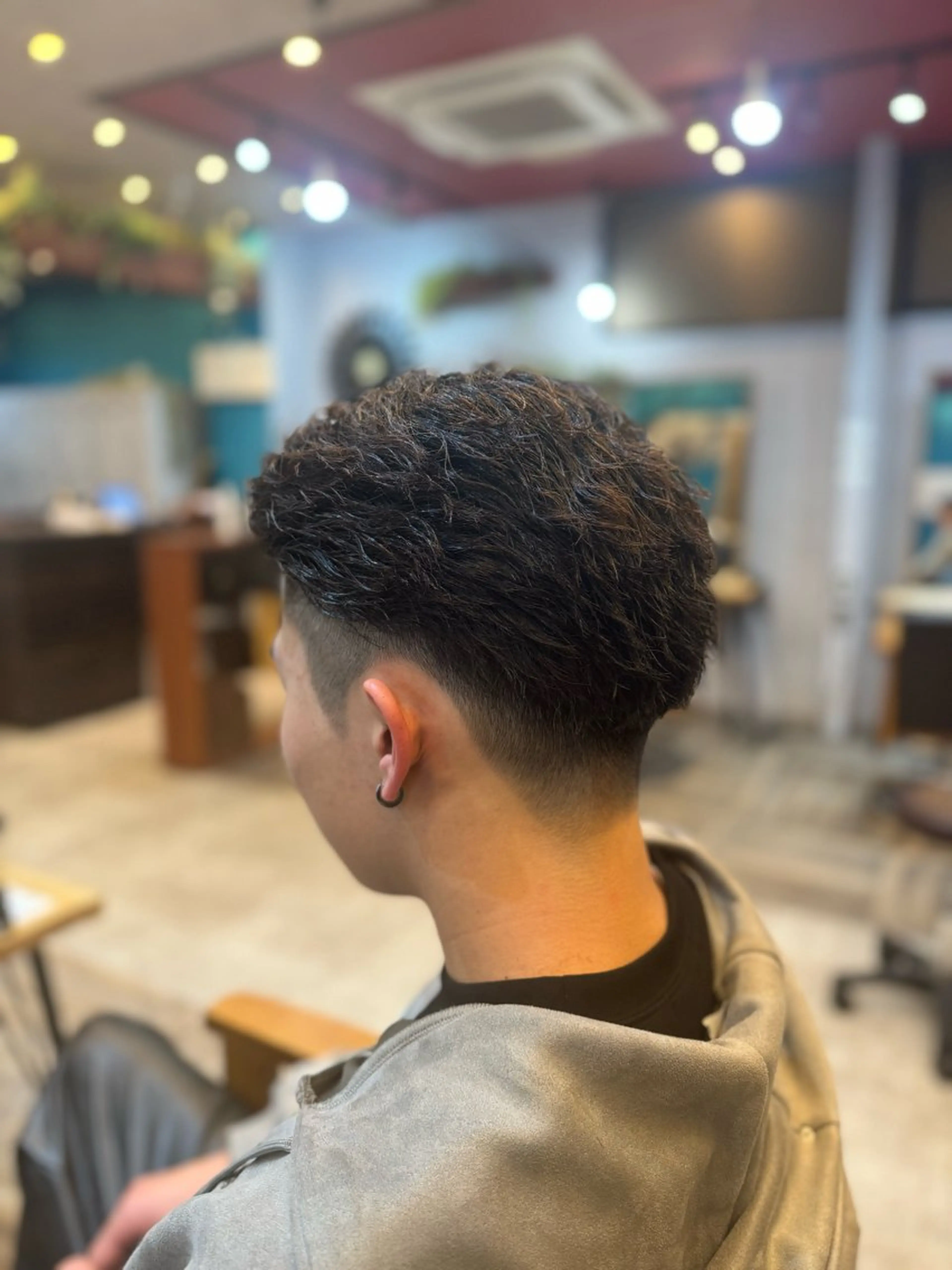 ショート パーマ メンズ カット パーマ 🍀 鎌田 和希のヘアスタイル