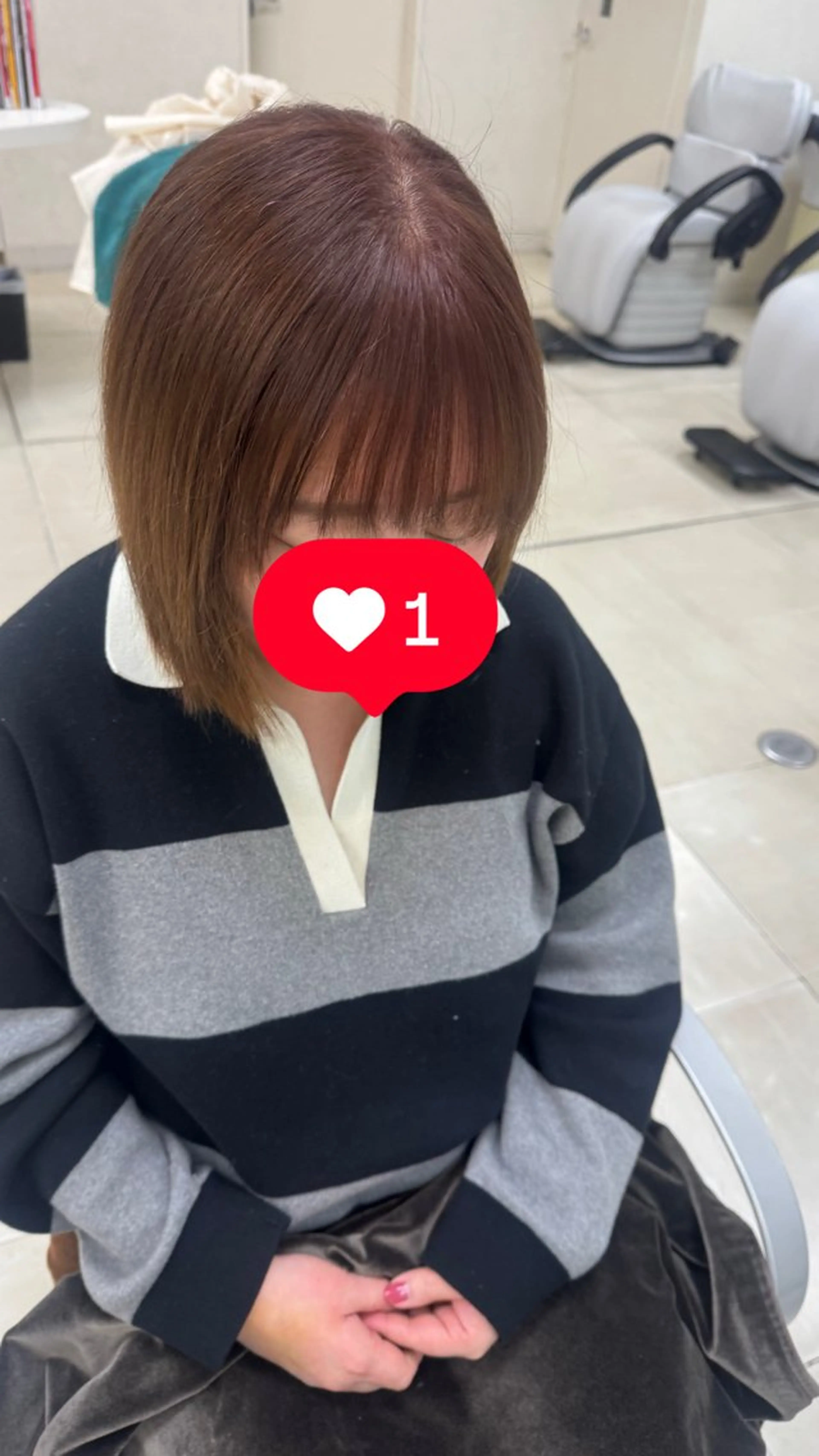 タカハシ リナのヘアスタイル