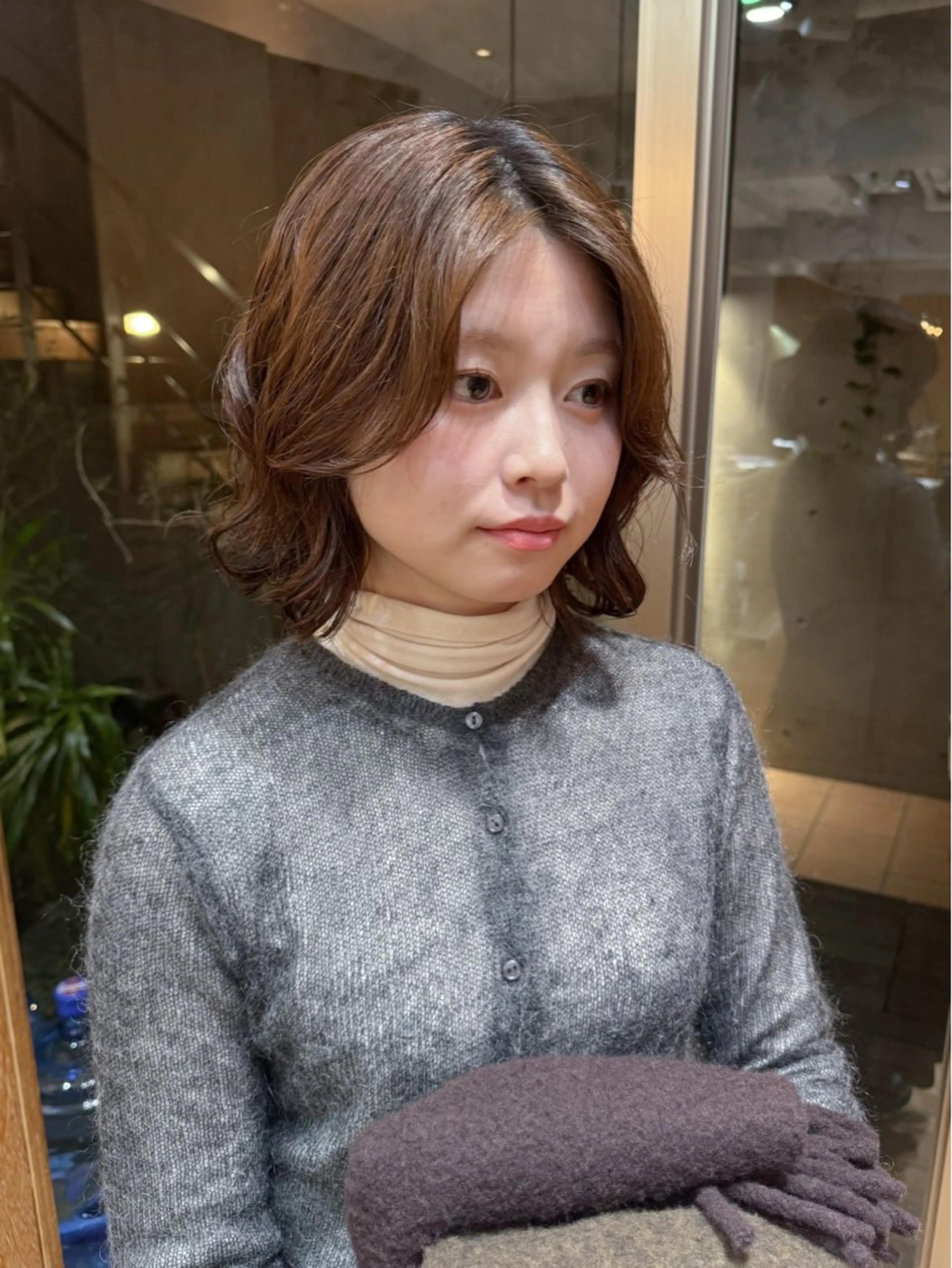 ショート カラー カット パーマ 大橋 芽衣のヘアスタイル
