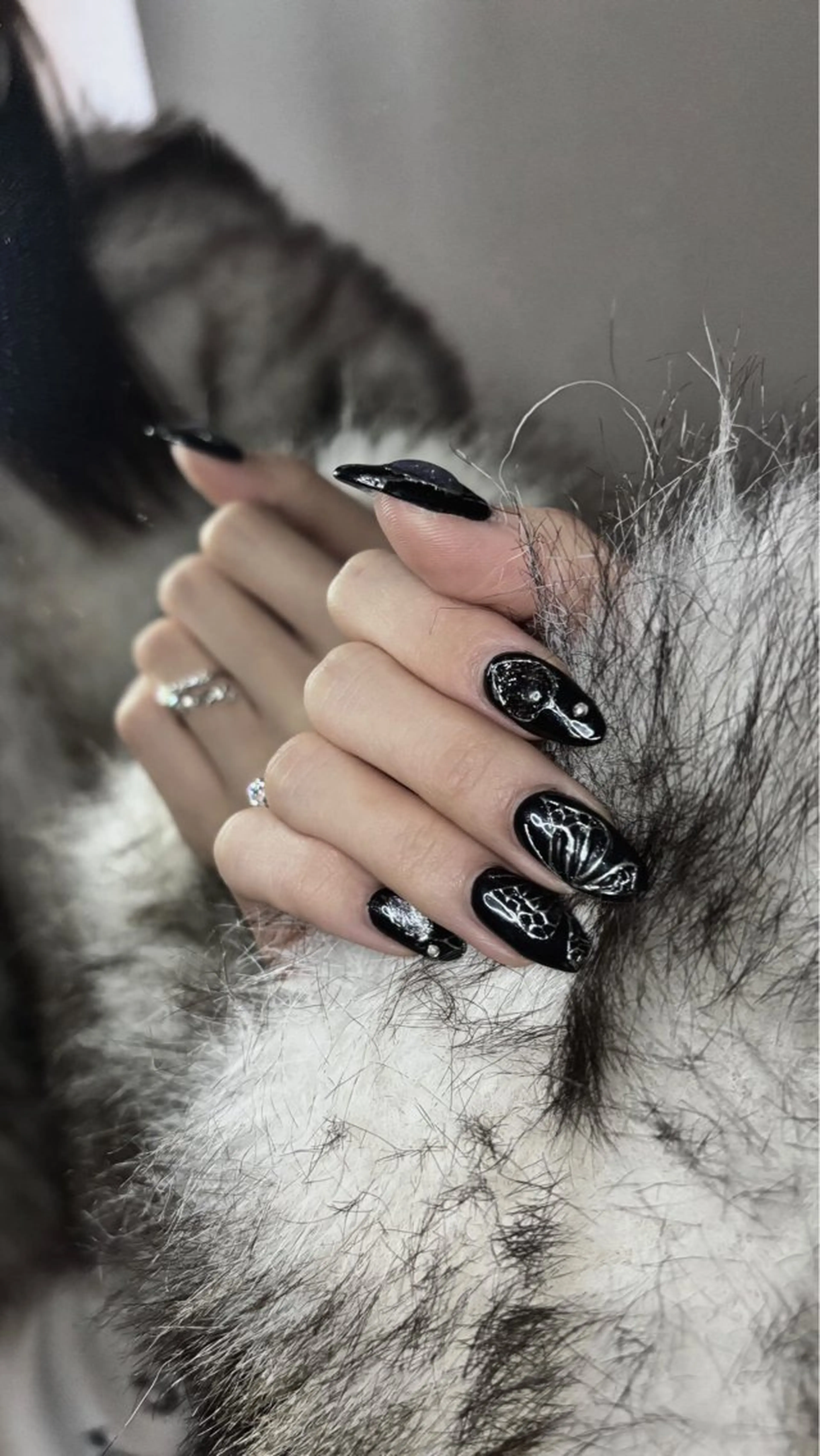 ネイル グラデーション ラメ(グリッター) マグネットネイル ミラーネイル ニュアンスネイル ハンドネイル Lumi de nails所属・Lumi de nailsのネイルデザイン