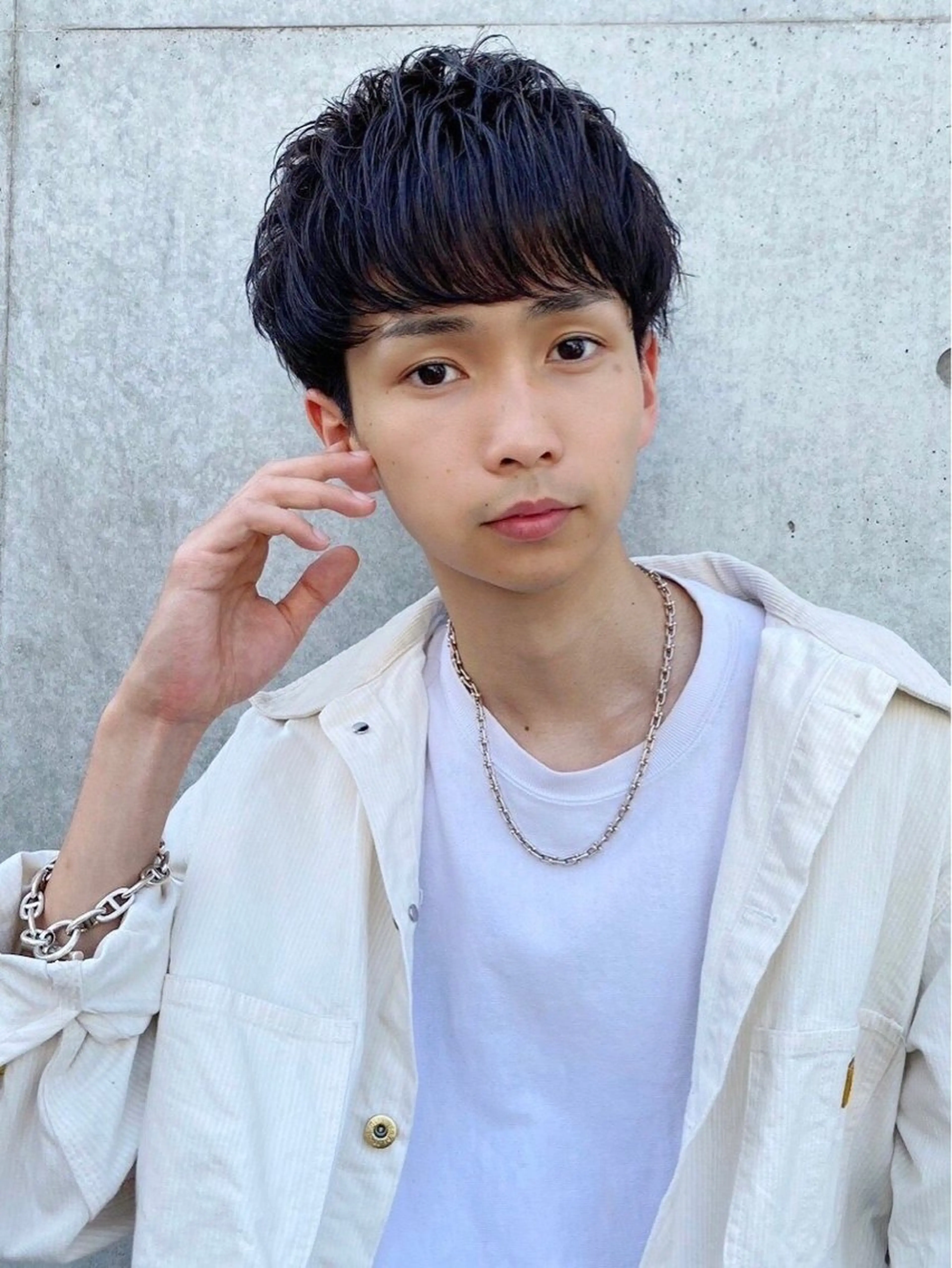 カラー ヘアアレンジ メンズ ヘアカラー トリートメント ヘッドスパ ヘアセット ✨【公式】渋谷メンズ サロン BLUCK✨のヘアスタイル