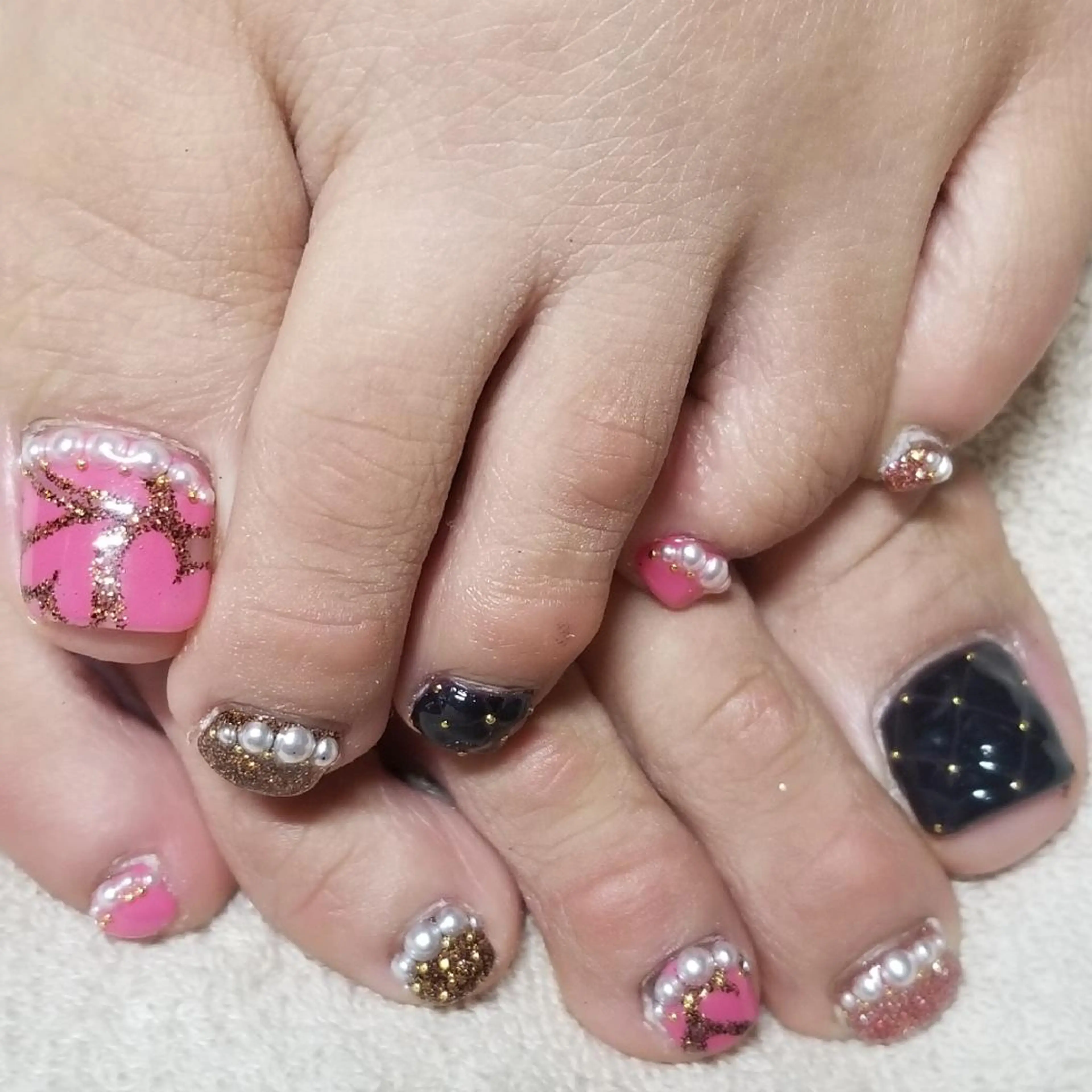 ネイル フットネイル ハート バレンタイン ハンドネイル よしだ ひろきのネイルデザイン