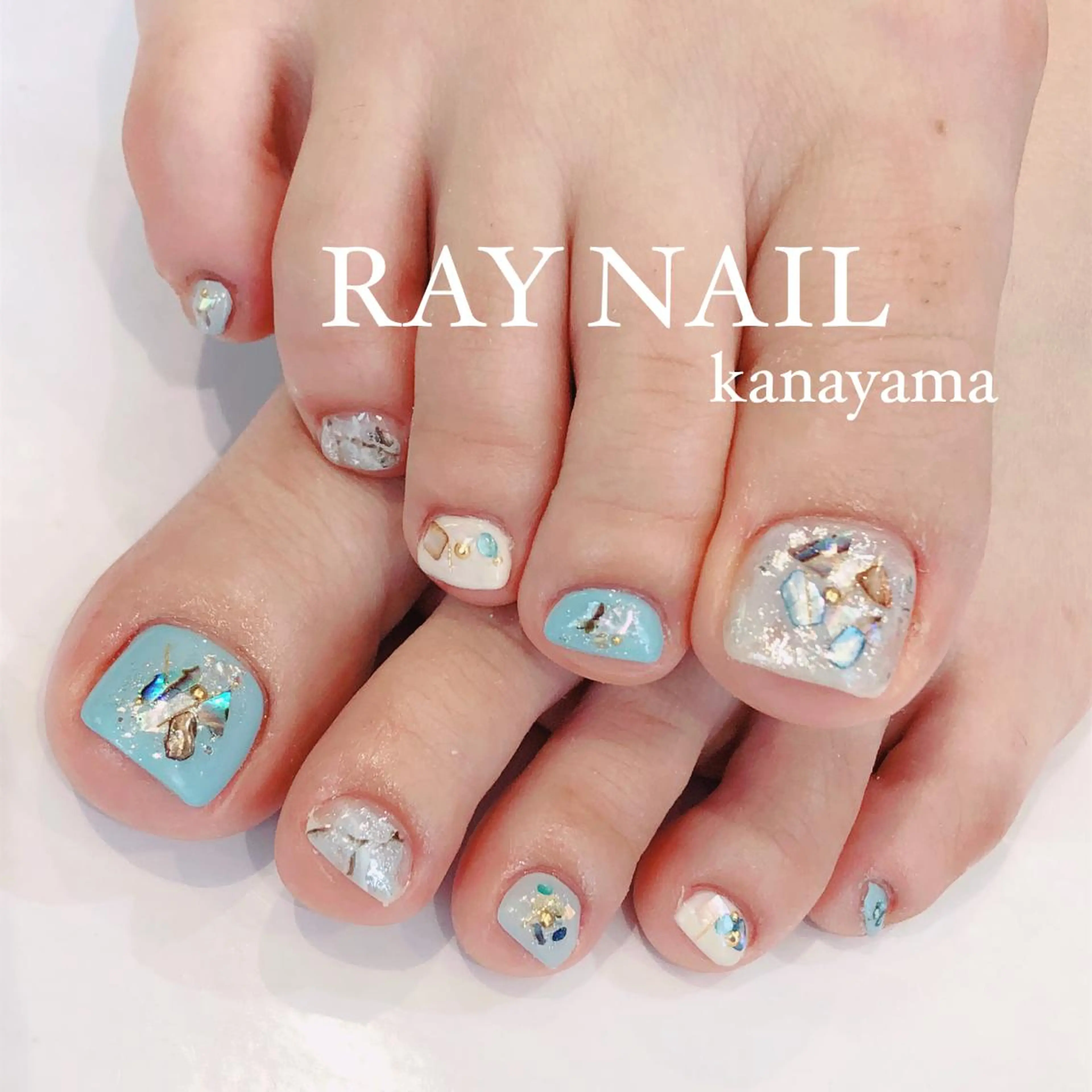 ネイル ニュアンスネイル ストーンネイル フットネイル Arowa 伊田のネイルデザイン