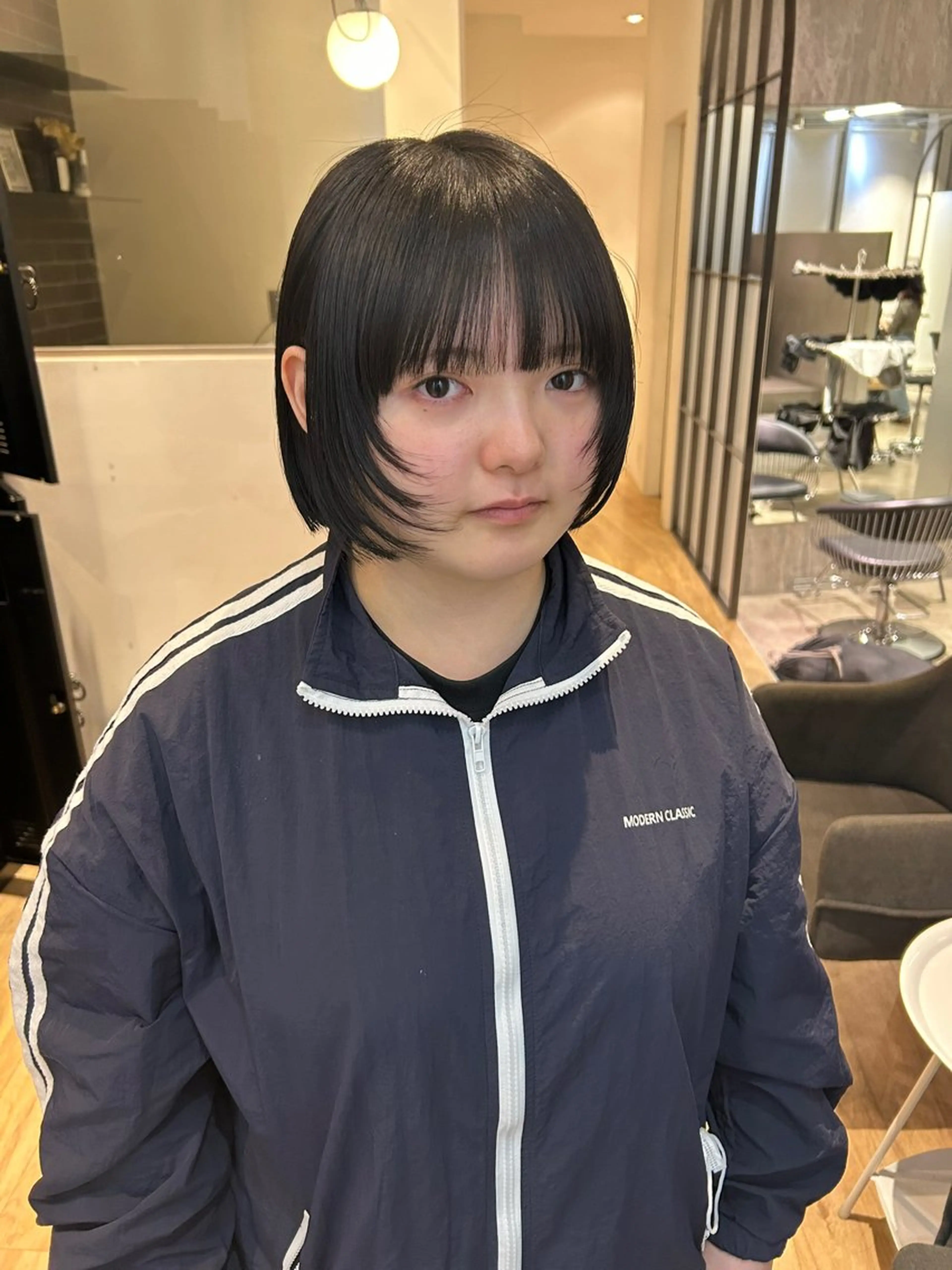 ショート ボブ 顔まわりレイヤー レイヤーカット 森山 葵 ショート×メンズのヘアスタイル