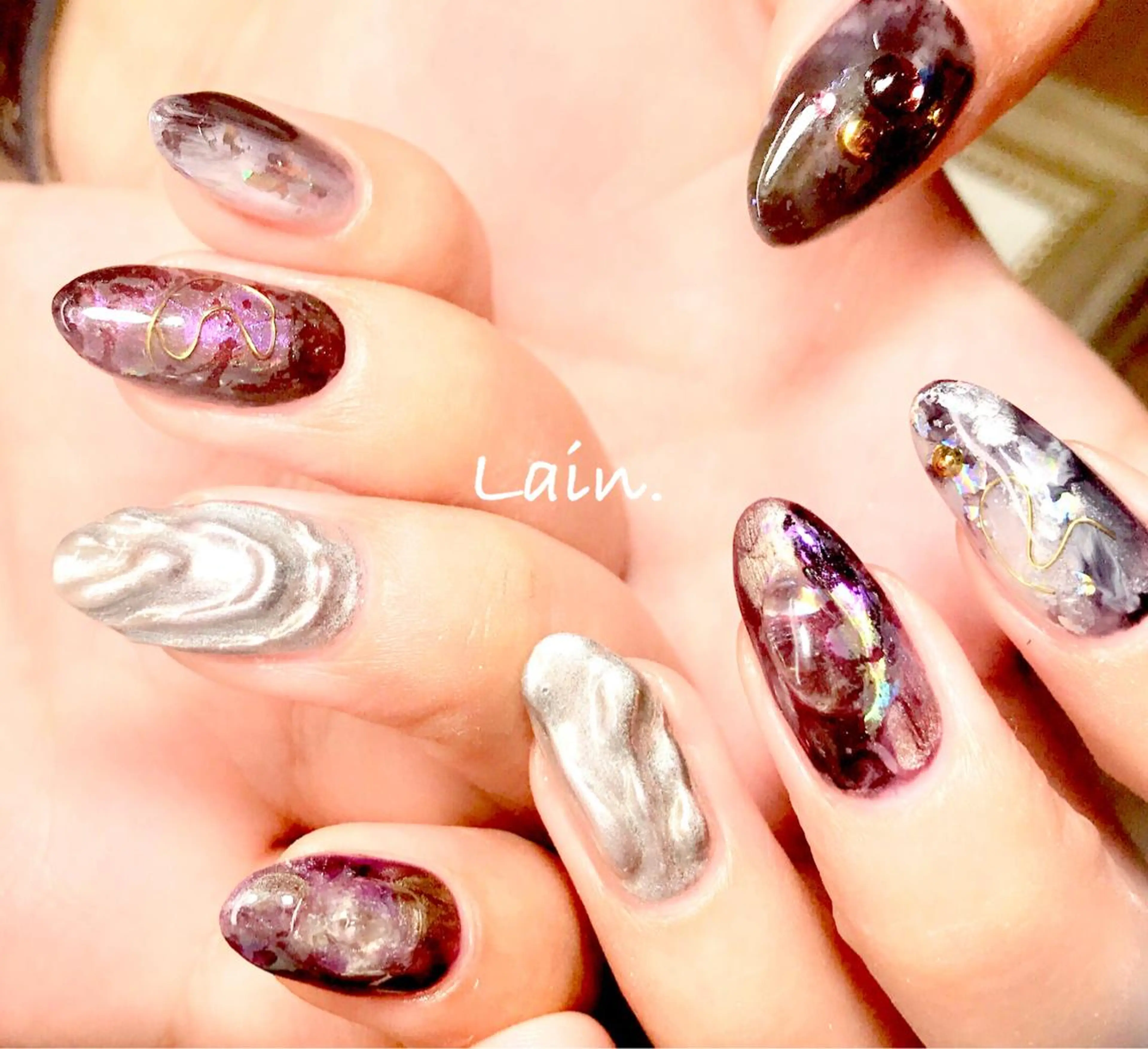 ネイル Liennail 持込デザインやり放題のネイルデザイン
