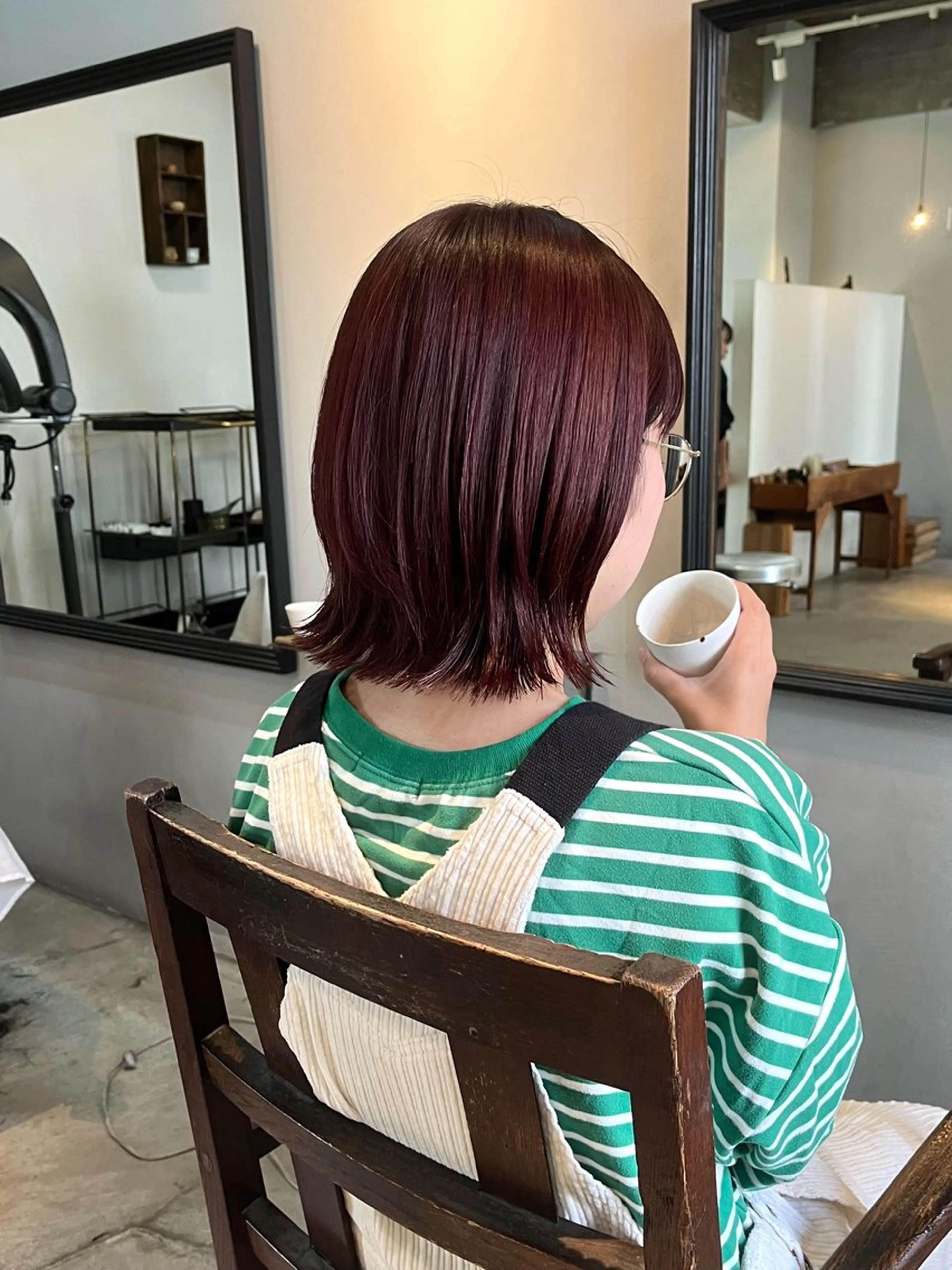 ミディアム カラー room3小出 奈央子のヘアスタイル