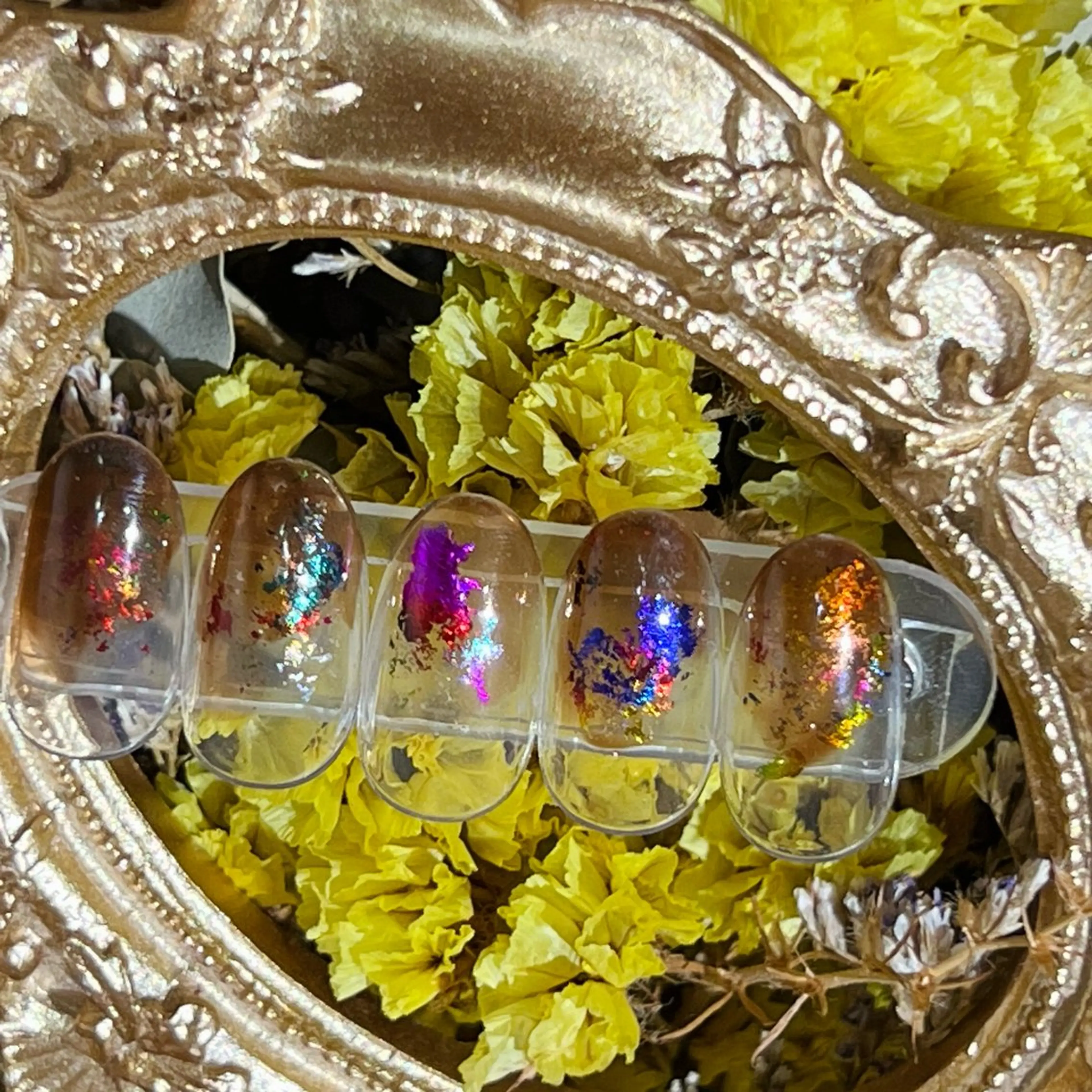 ネイル アートネイル フラッシュネイル フレンチネイル ジェルネイル ガラスフレンチ ハンドネイル You&Me Yukiのネイルデザイン