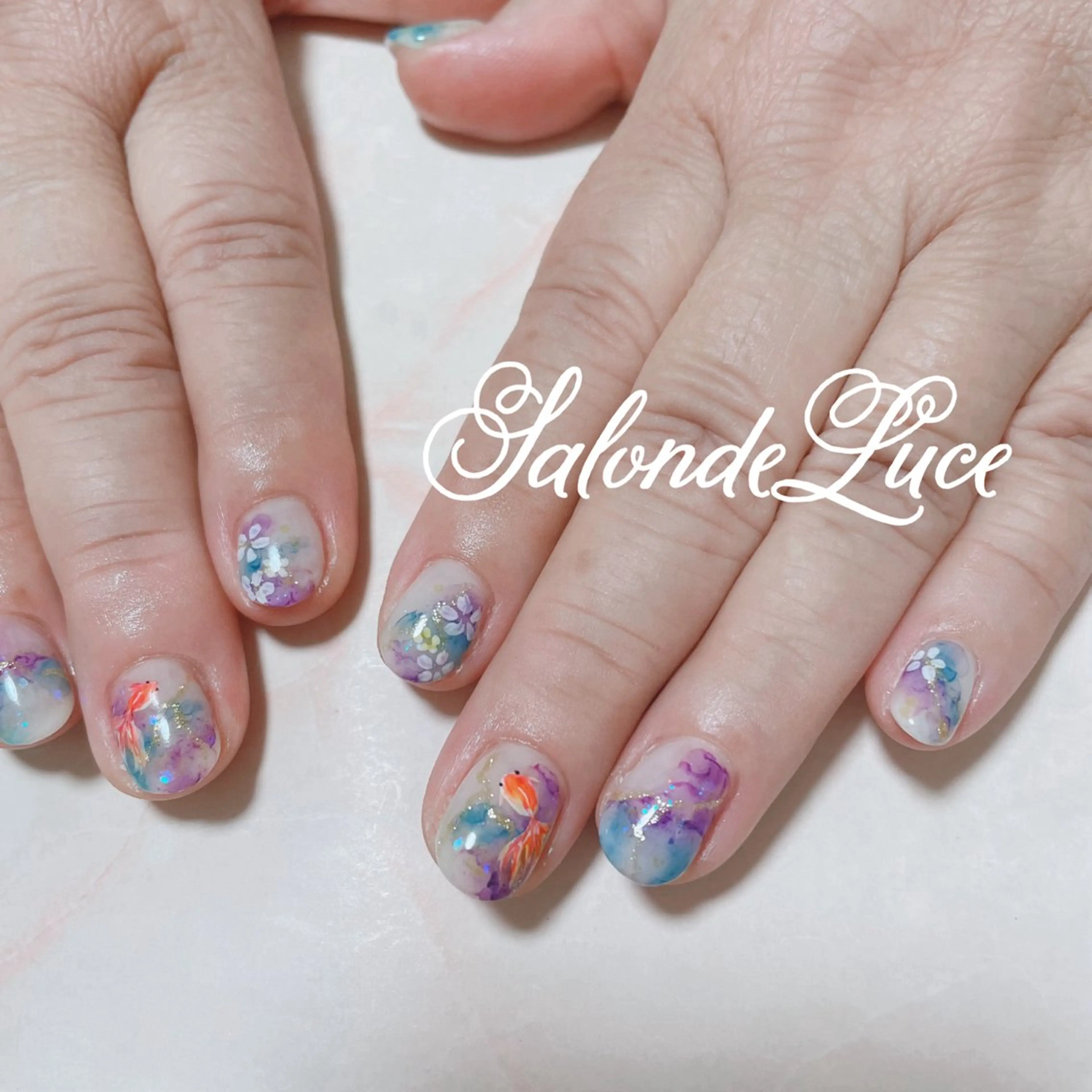 ネイル ニュアンスネイル 夏ネイル Salon de Luceのネイルデザイン