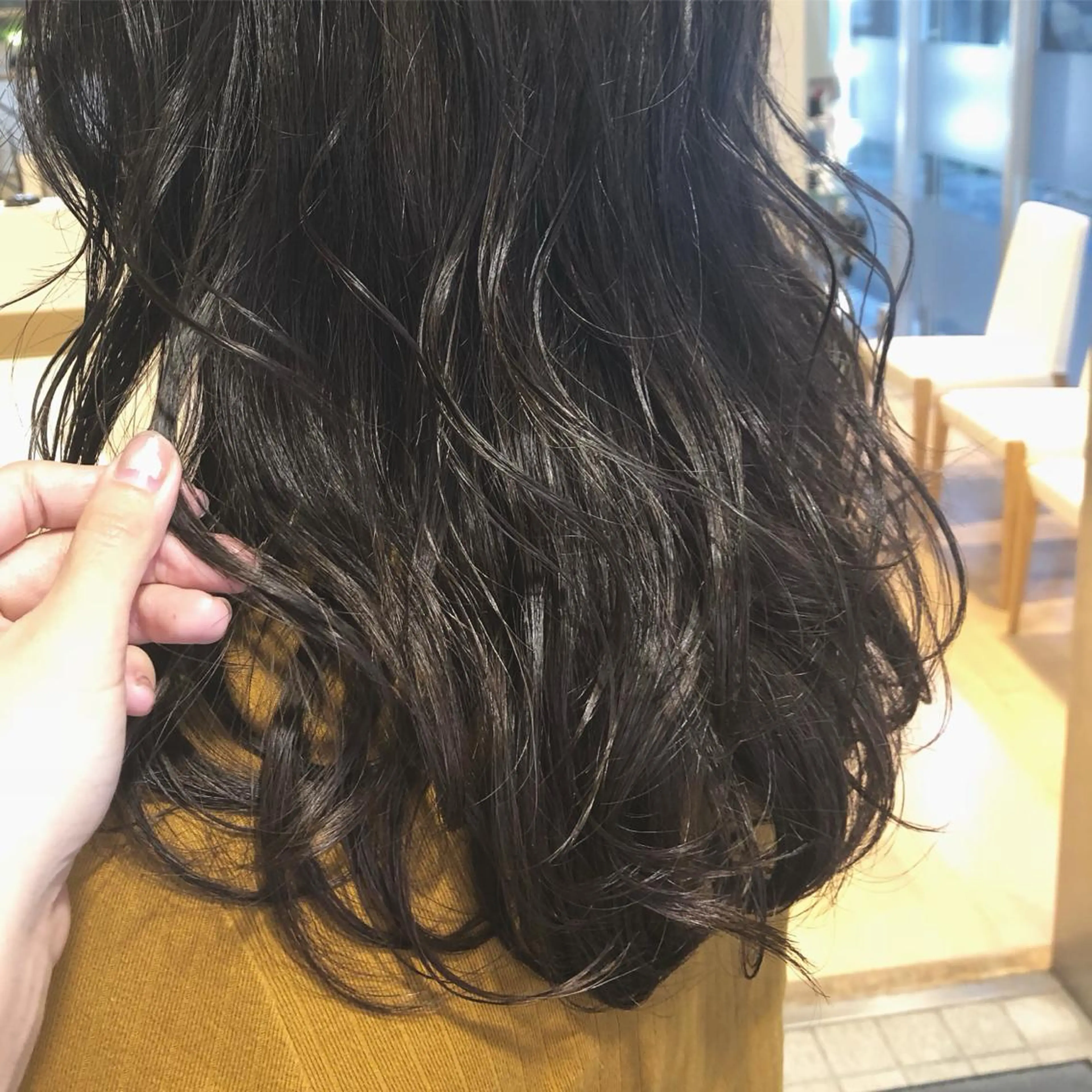 ロング カラー グレージュ sano sayakaのヘアスタイル