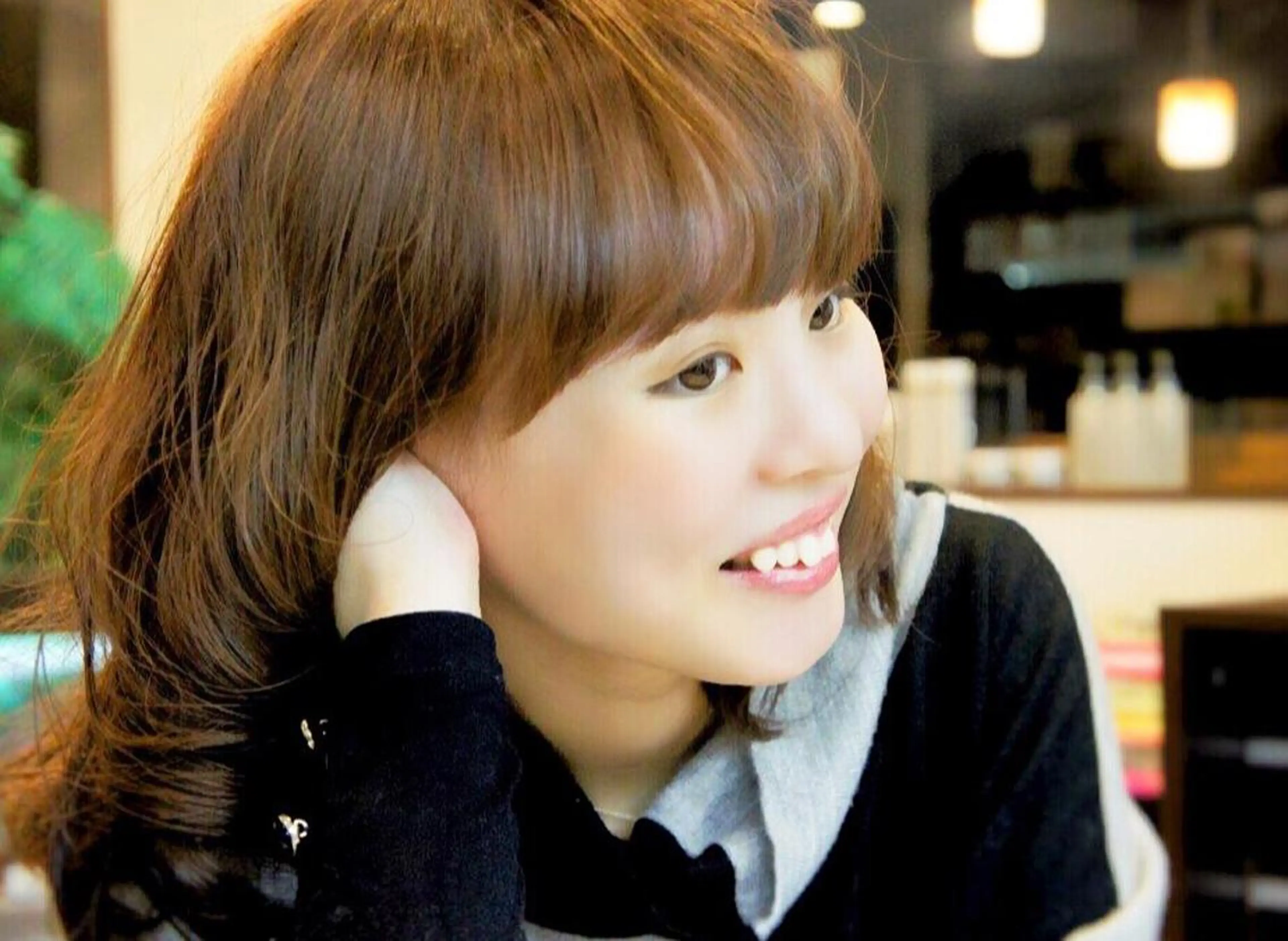 セミロング カラー 大島 智志のヘアスタイル