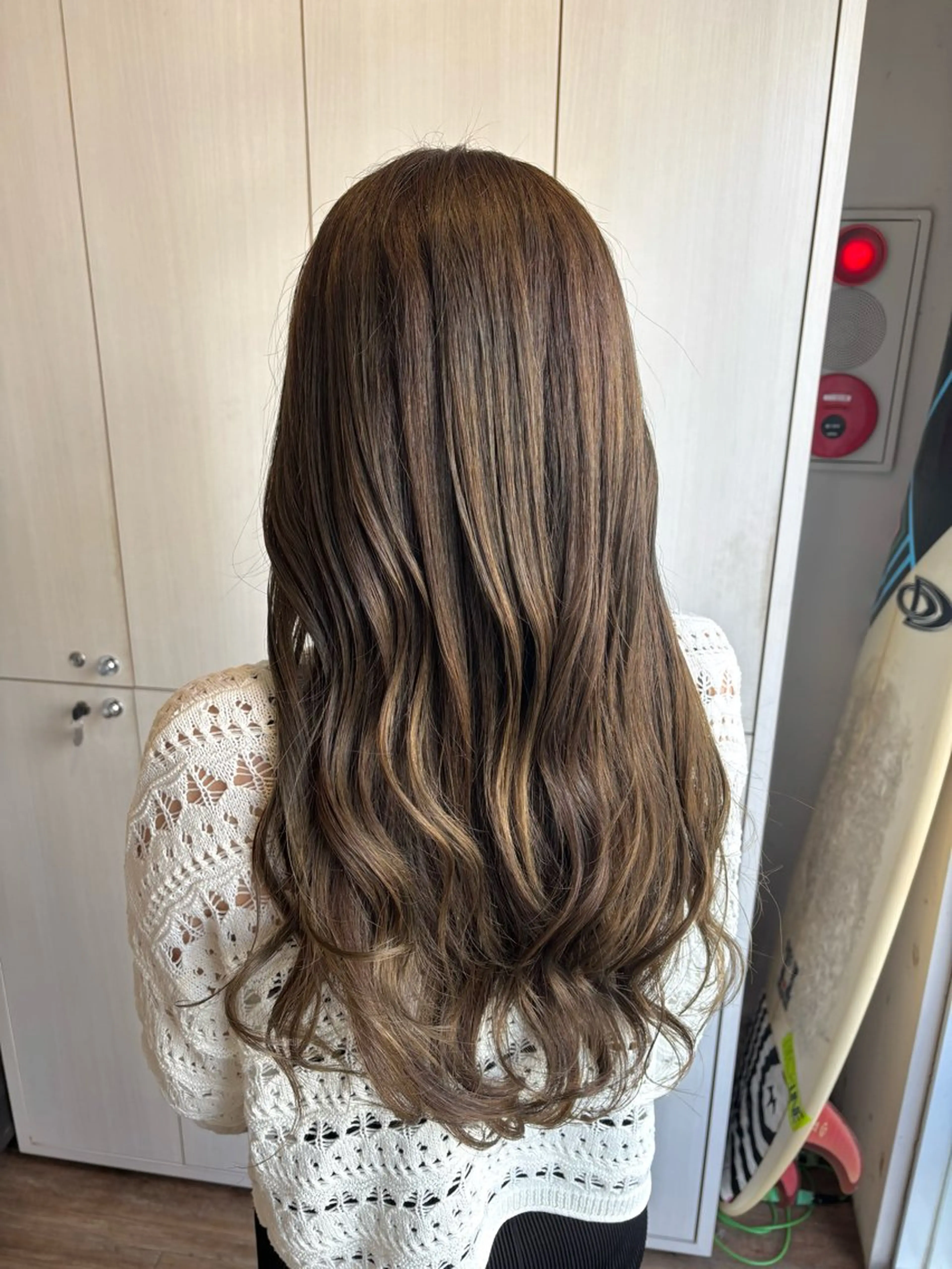 ロング あべ ゆうかのヘアスタイル