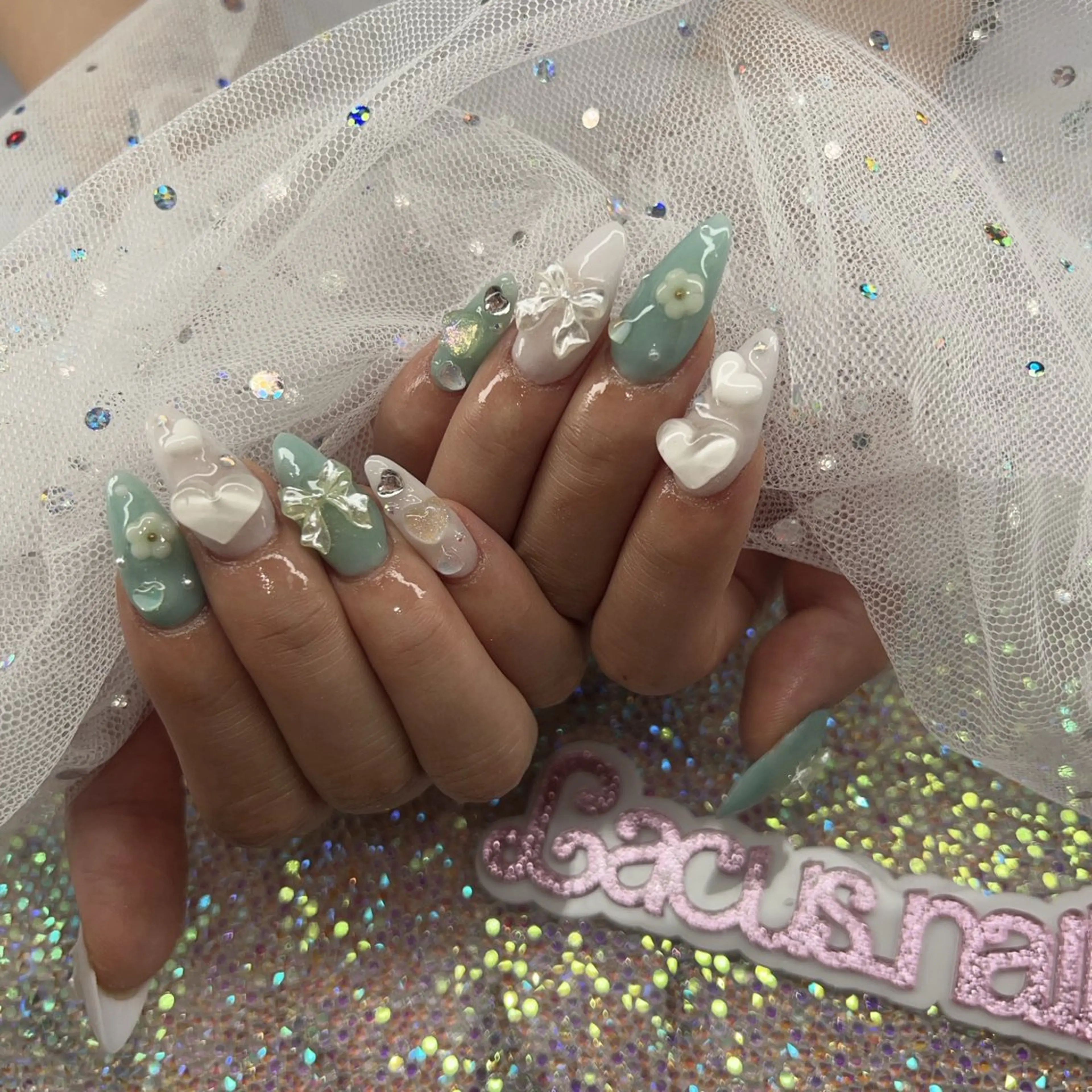 ネイル アートネイル スカルプネイル Nail Salon Lacusのネイルデザイン