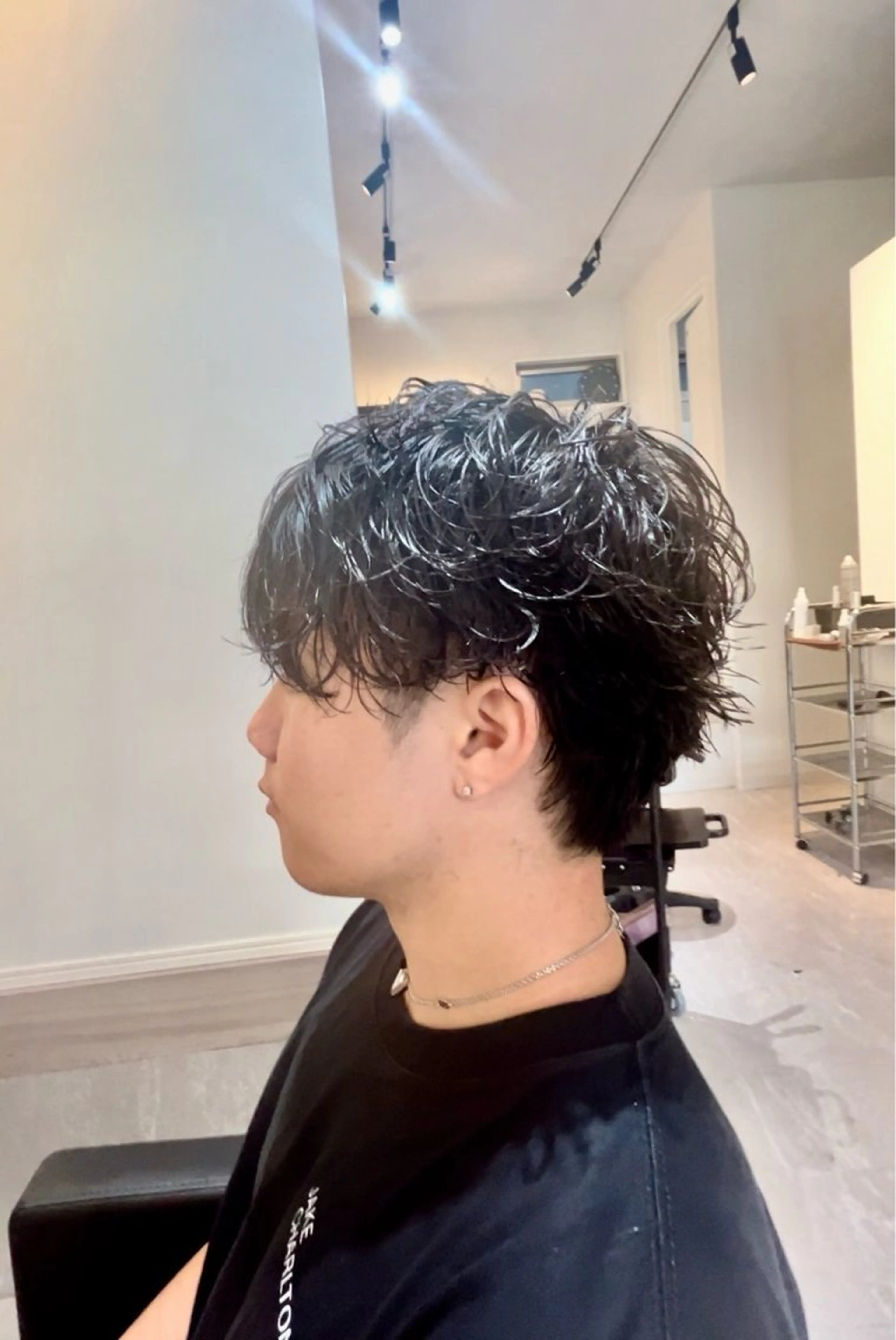 パーマ メンズ マッシュウルフ マッシュ メンズウルフカット ウルフカット メンズサロン EXCIAのヘアスタイル