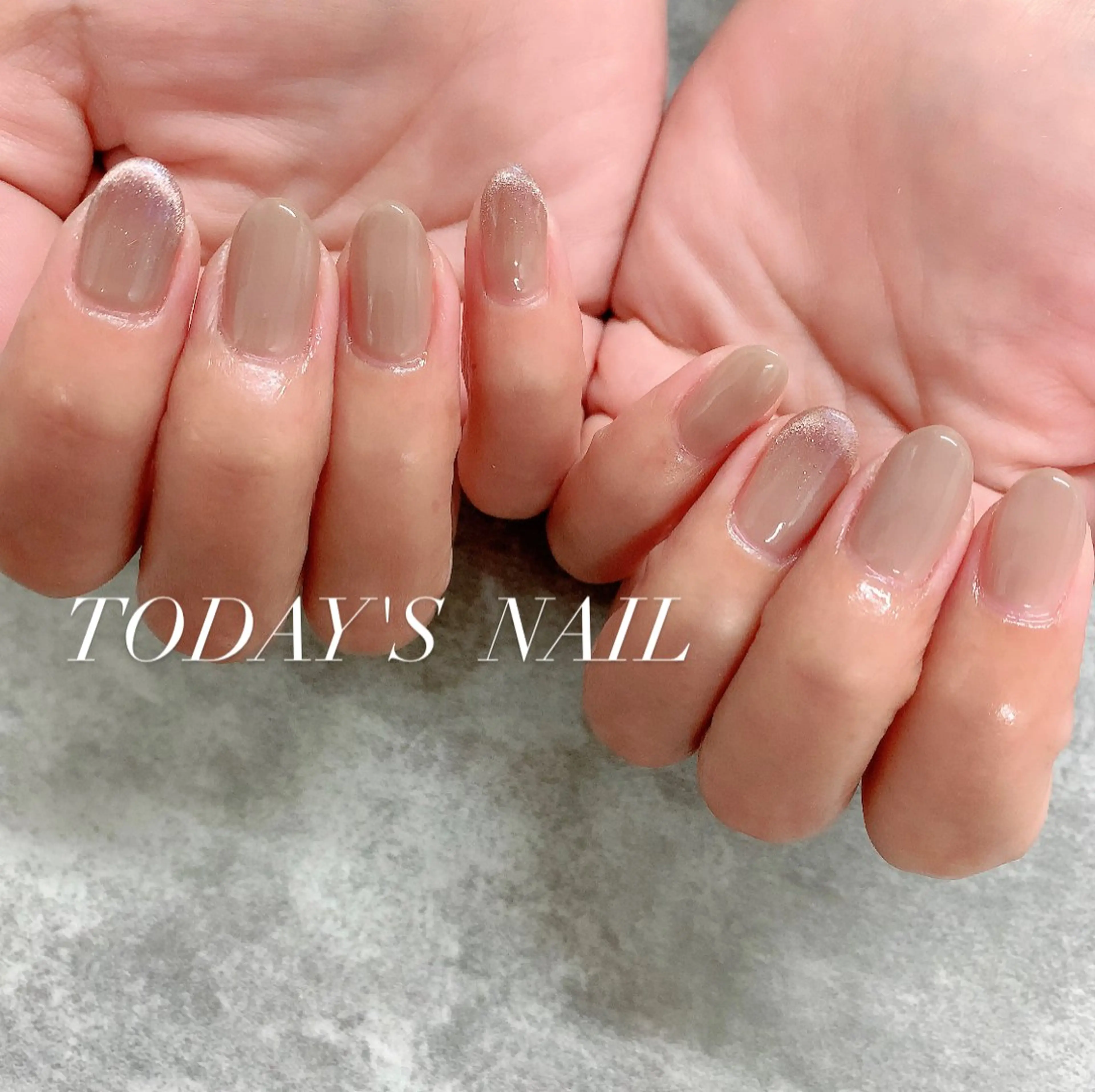 ネイル フレンチネイル マグネットネイル マグネットフレンチ ワンカラーネイル Private salon TODAY'S NAIL所属・TODAY'S NAILのネイルデザイン