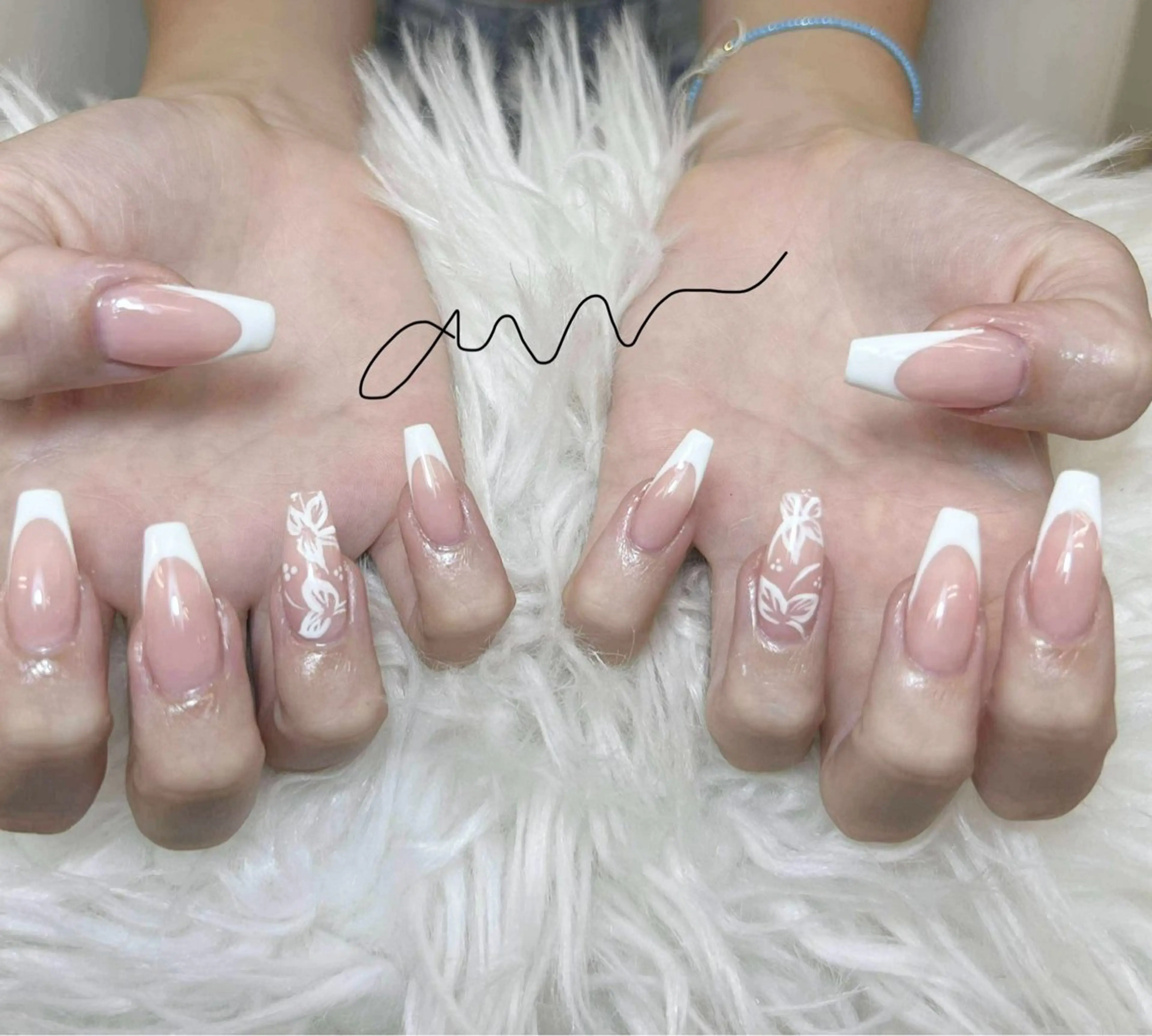 ネイル アートネイル オーロラネイル チークネイル 長さ出し フットネイル ハンドネイル Anh 高田馬場のネイルデザイン