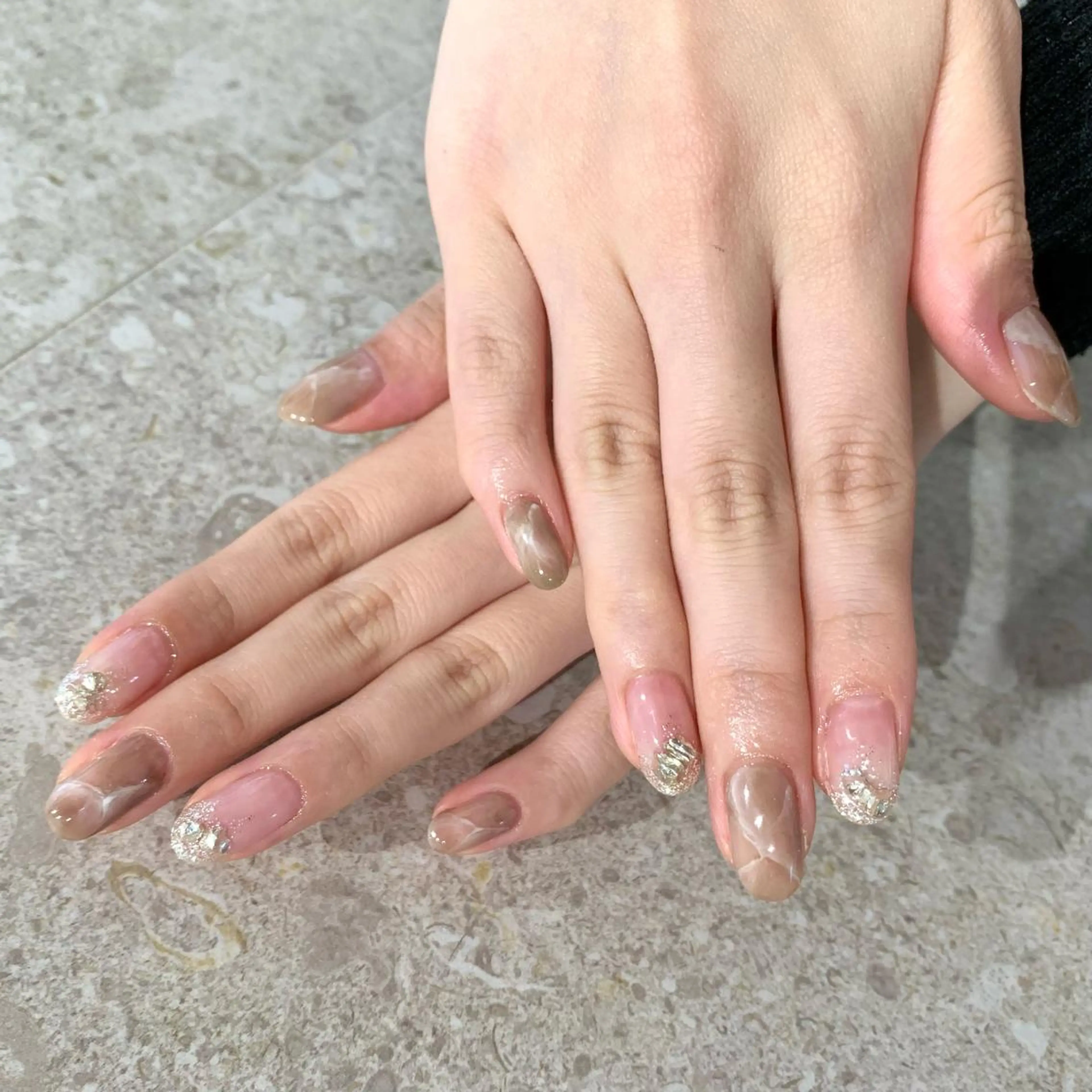 ネイル 大理石ネイル(マーブル) ハンドネイル ハンドケア esby Loely MIZUKIのネイルデザイン