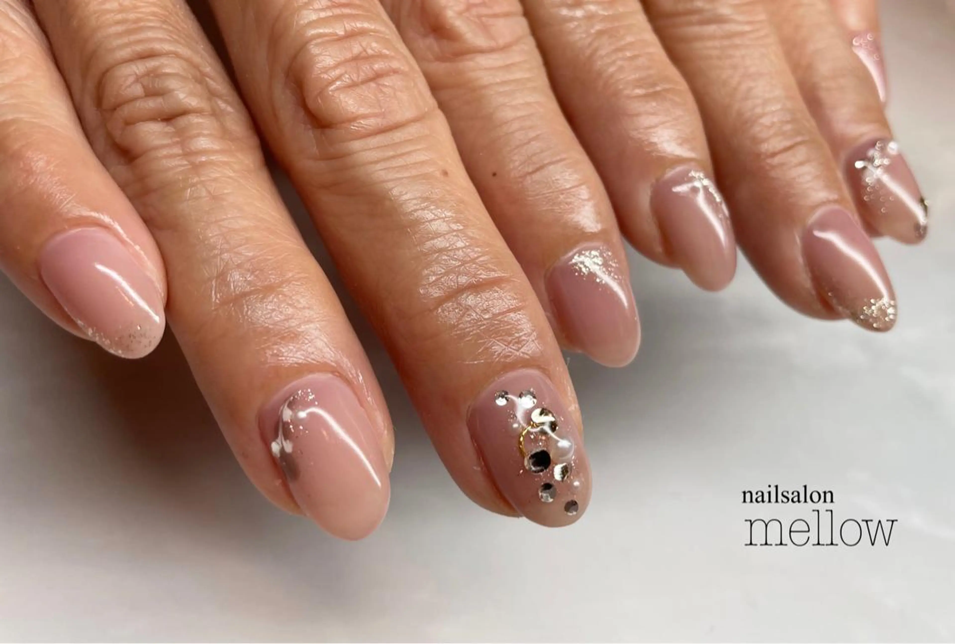 ネイル ハート ピーコックネイル 大山 浩美のネイルデザイン