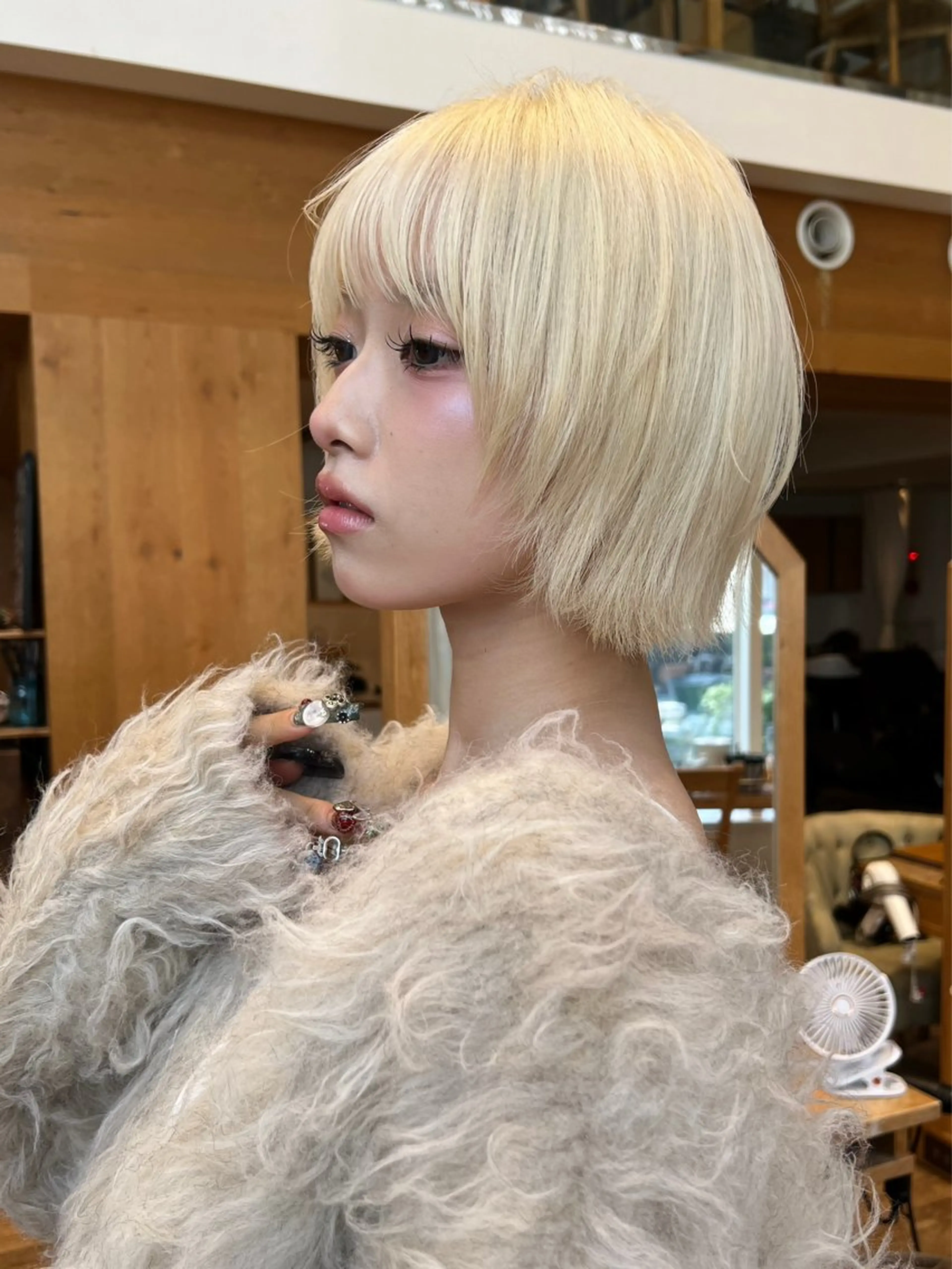 ショート カラー ボブ ヘアカラー 望月威吹/表参道/レ イヤー/似合わせのヘアスタイル