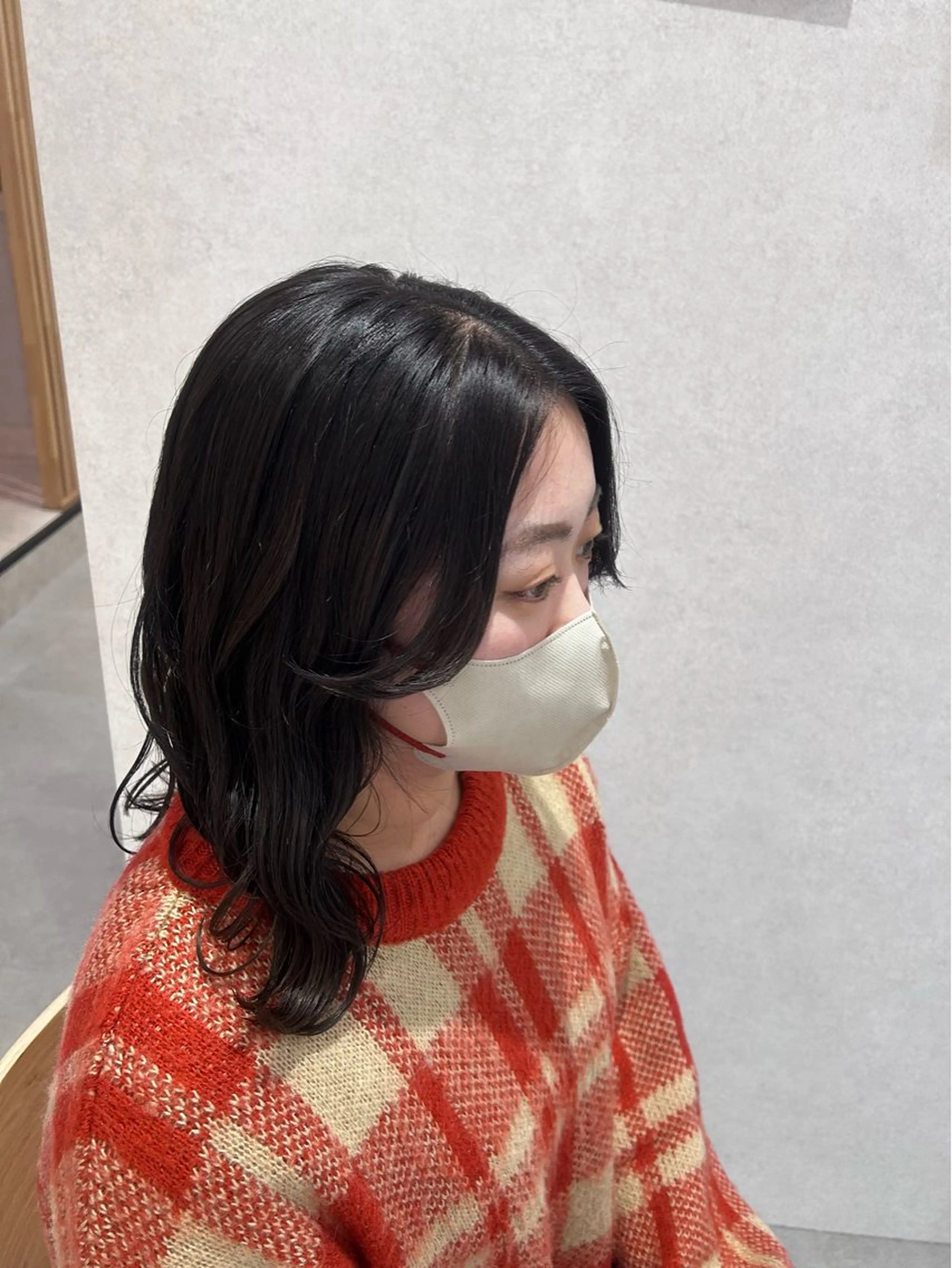 セミロング maoお洒落ヘア bob/艶カラーのヘアスタイル