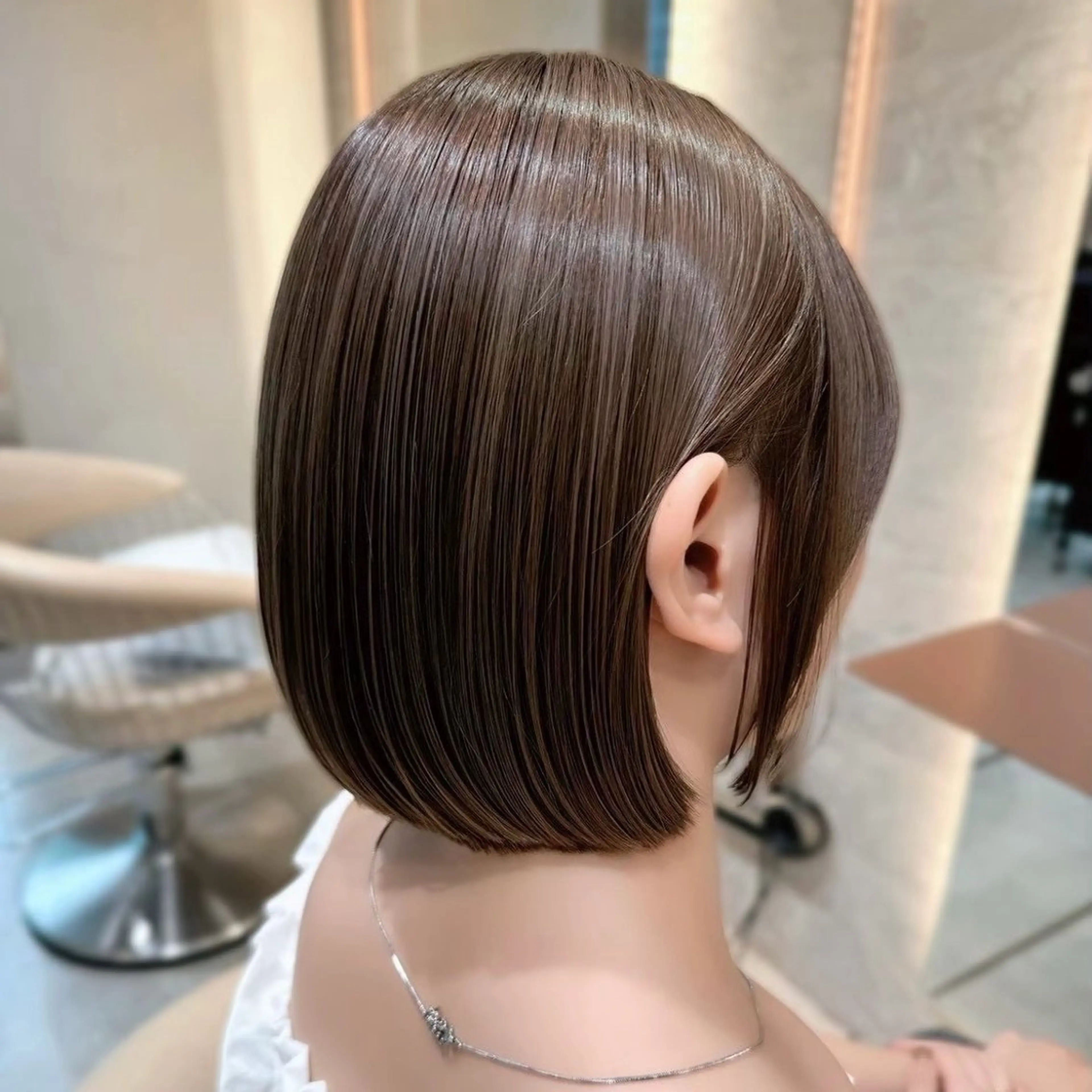ショート ボブ/レイヤー/ 縮毛矯正/ 渡邊莉玖のヘアスタイル
