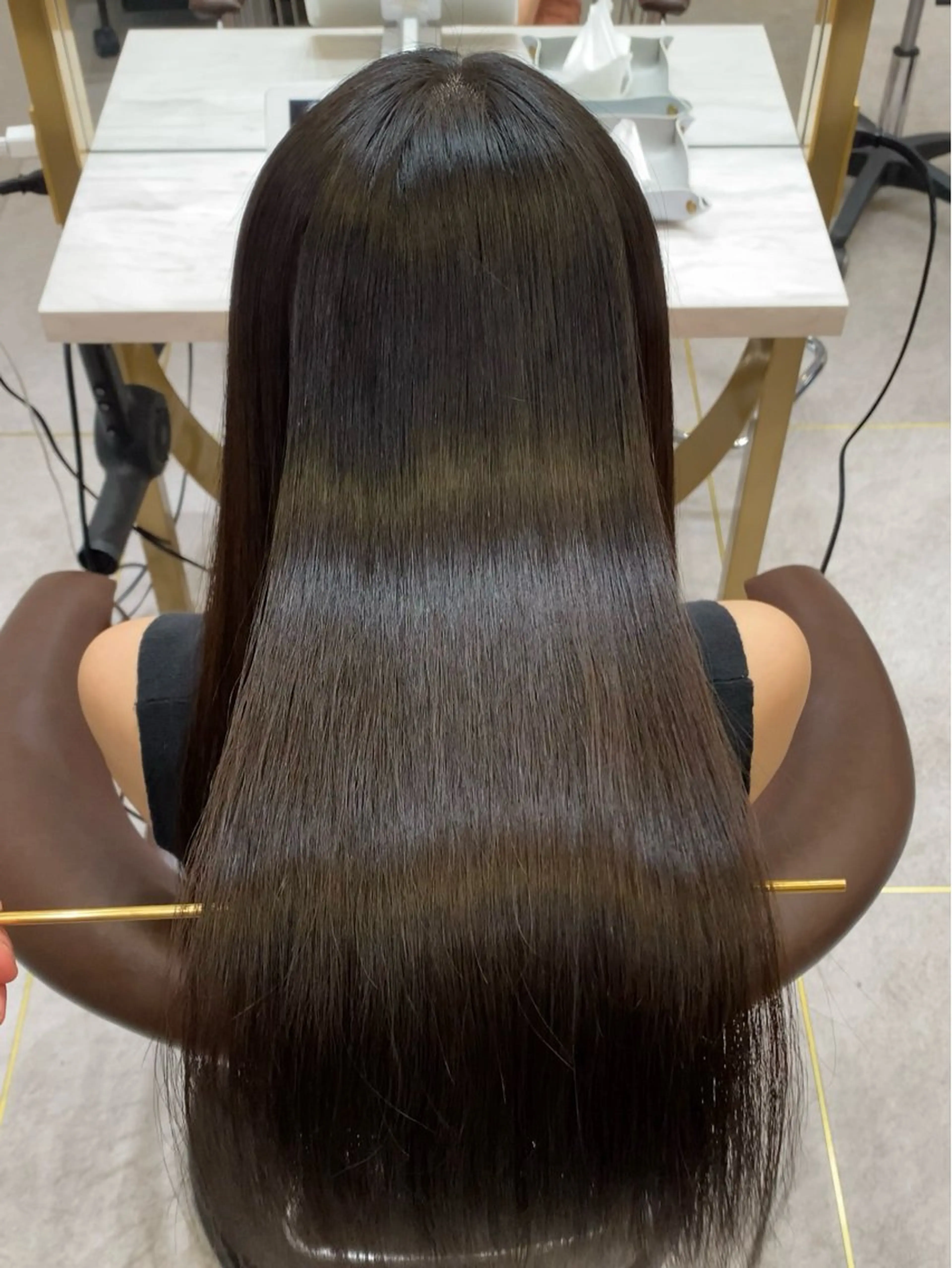 ロング カット 縮毛矯正 トリートメント 博多ショート 🌱松井　傑のヘアスタイル