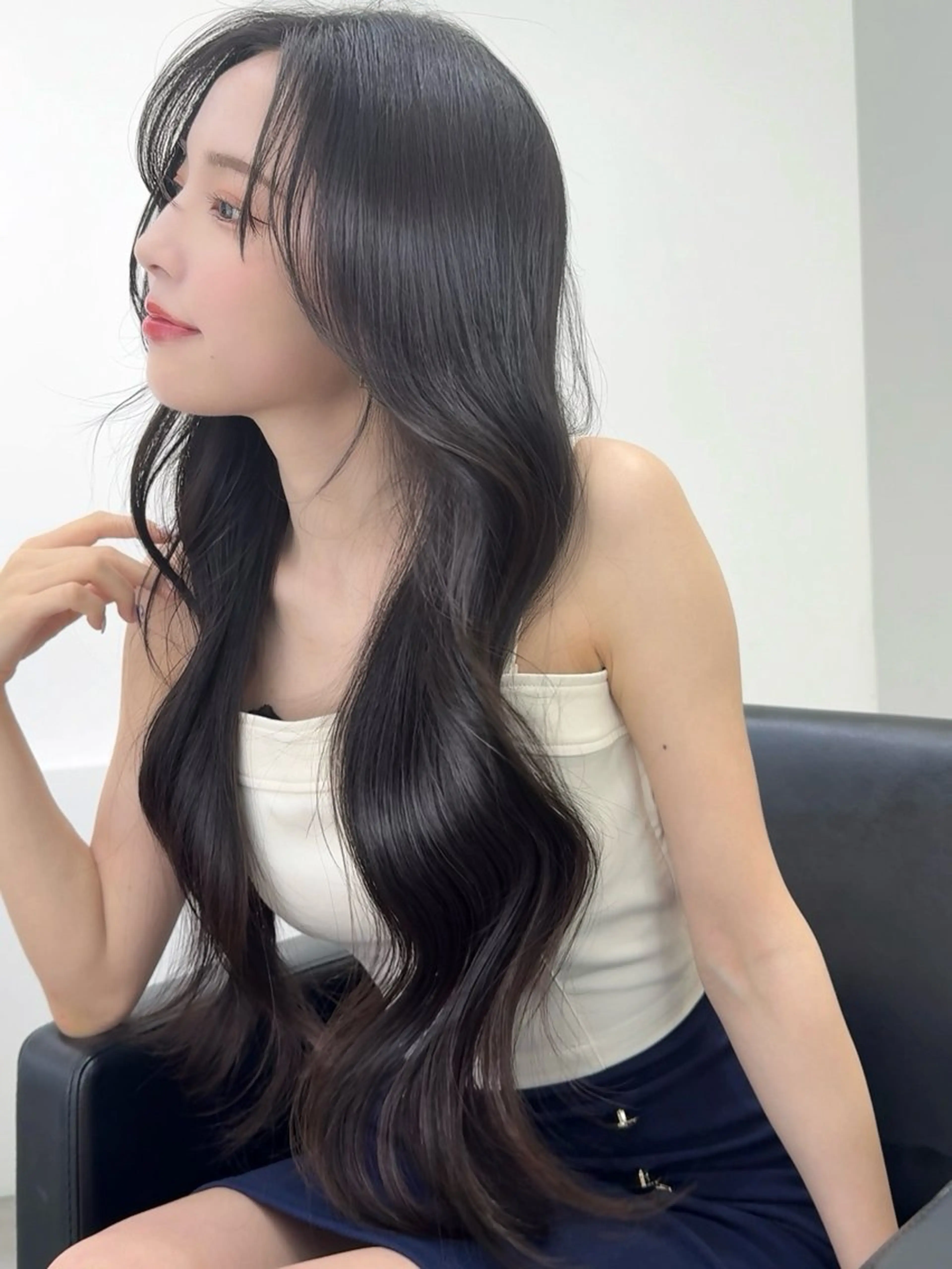 【人気🩶No.1】小顔カット＋ケアカラー＋超音波KERASTASE TR/¥16400→12900の写真