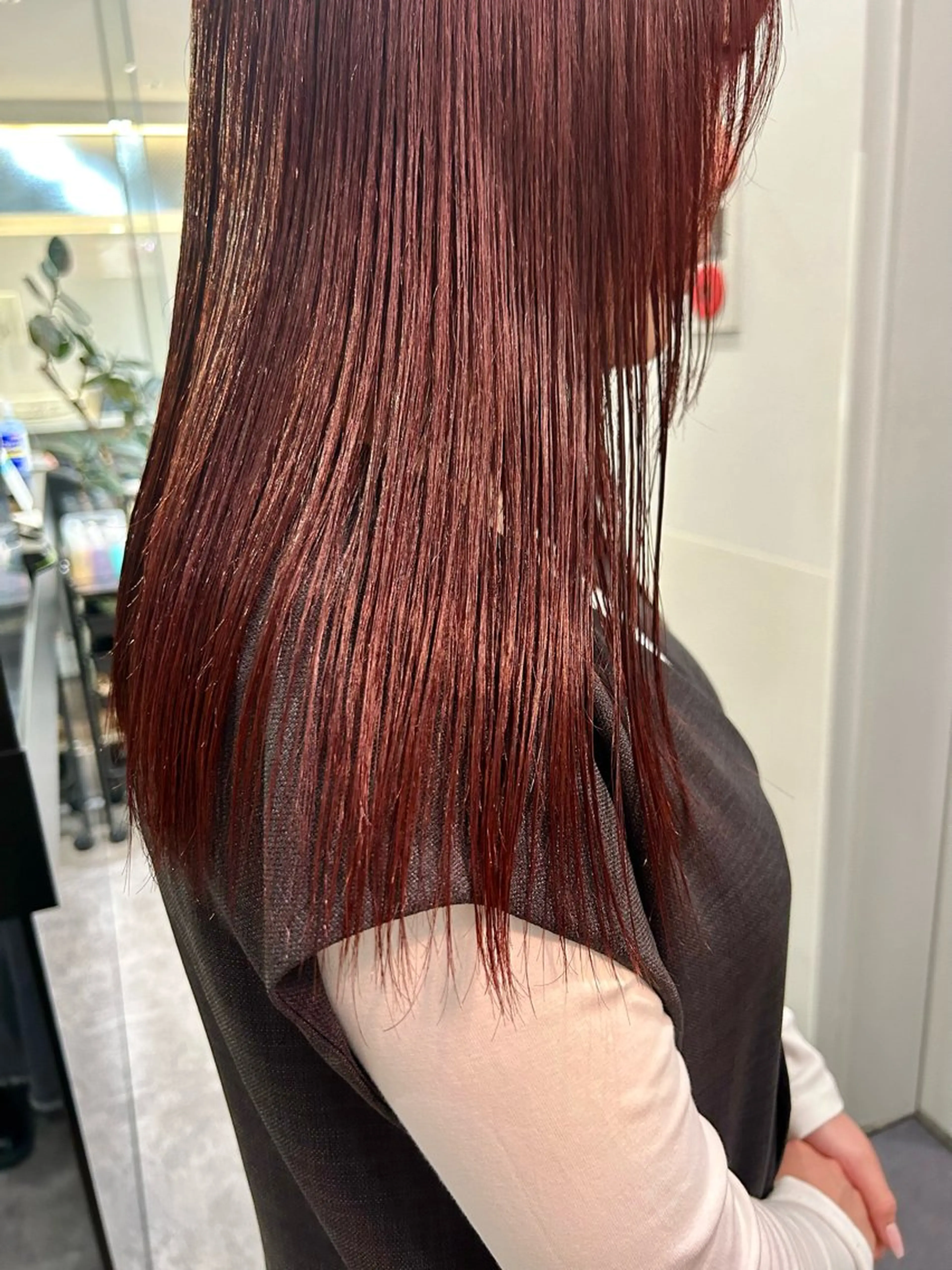 ロング カラー レッドカラー 🎀ヘアセット透明感 /REINA🎀のヘアスタイル