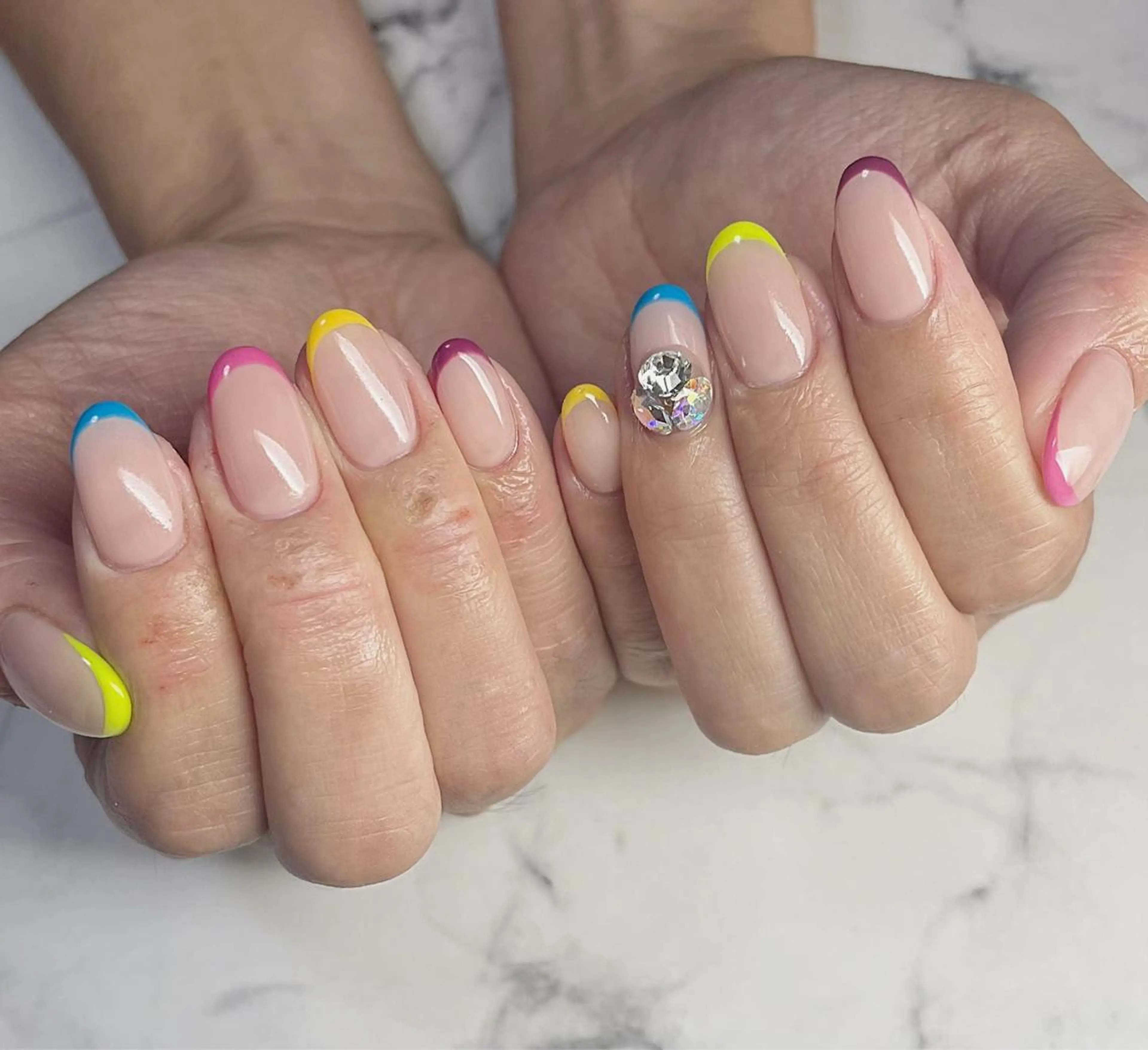 ネイル フレンチネイル ハンドネイル Mnail mayuのネイルデザイン