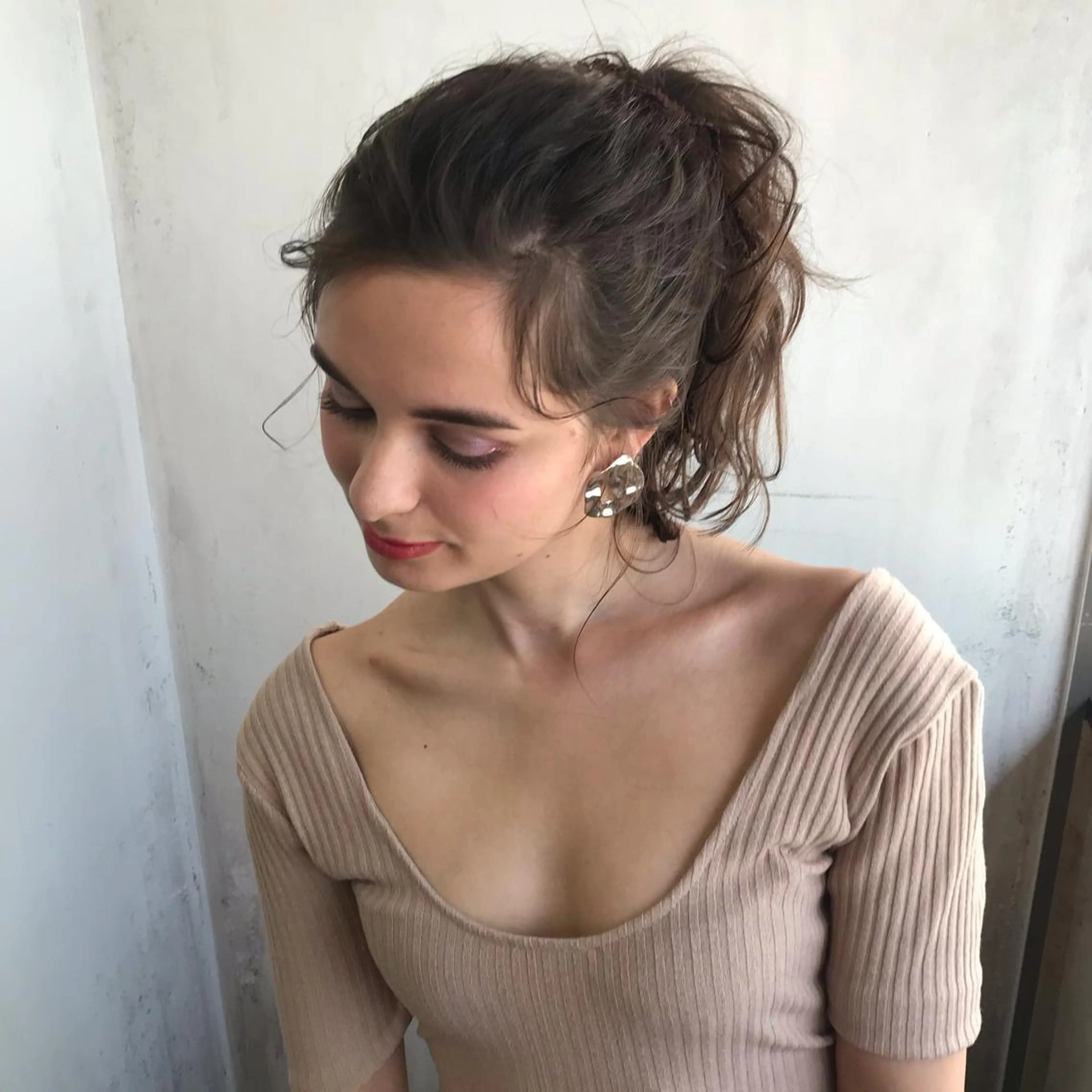 セミロング カラー ヘアアレンジ カット ヘアカラー 韓国 / 中国ヘア 🦋Noniのヘアスタイル