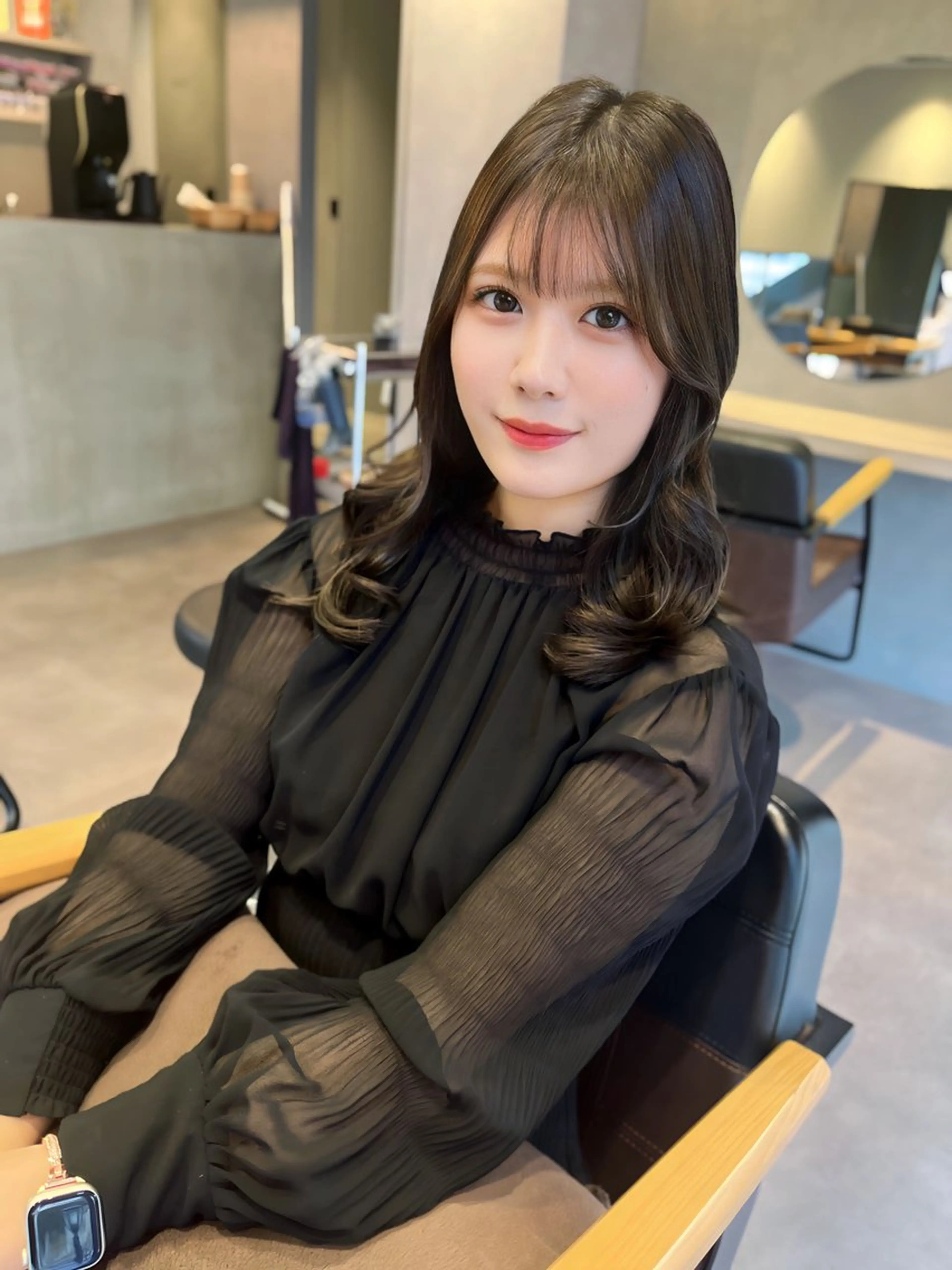 セミロング カラー パーマ ヘアアレンジ 佐藤優太朗 似合わせ/髪質改善のヘアスタイル