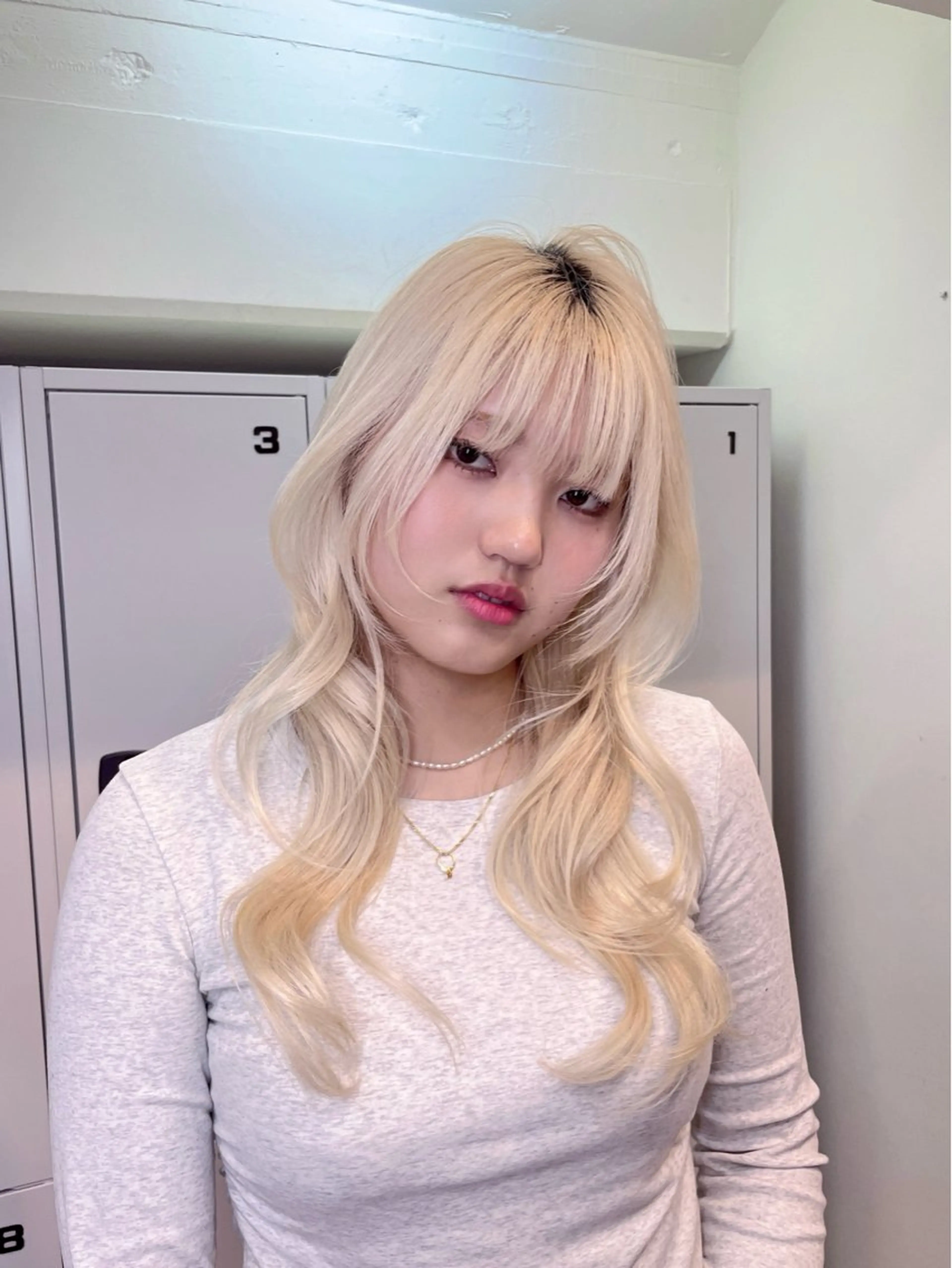 ロング レイヤーカット カット yu-kaハッシュ カット/韓国レイヤーのヘアスタイル