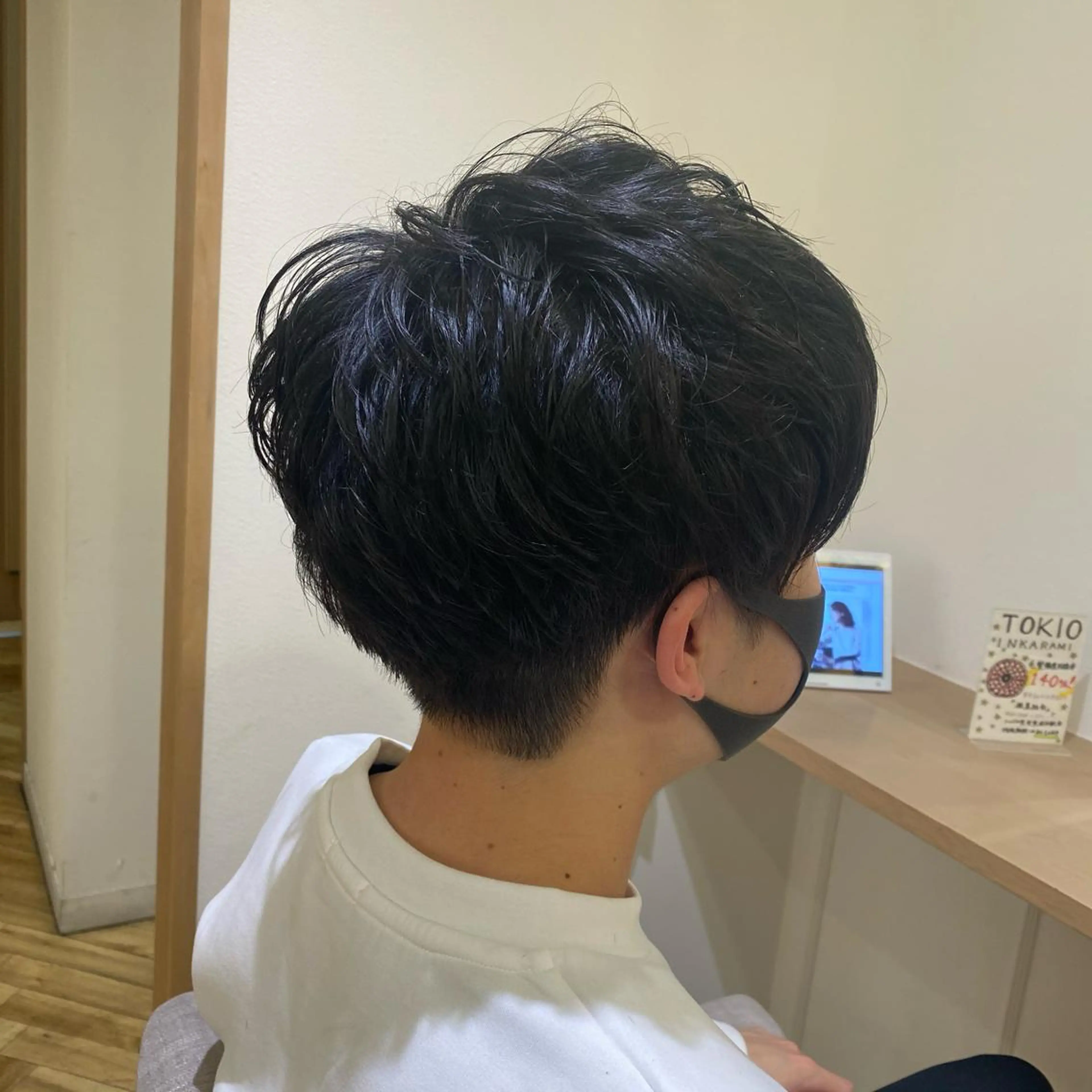 ショート メンズ ツーブロック くびれミディ🌷 暖色系No1高橋智のヘアスタイル