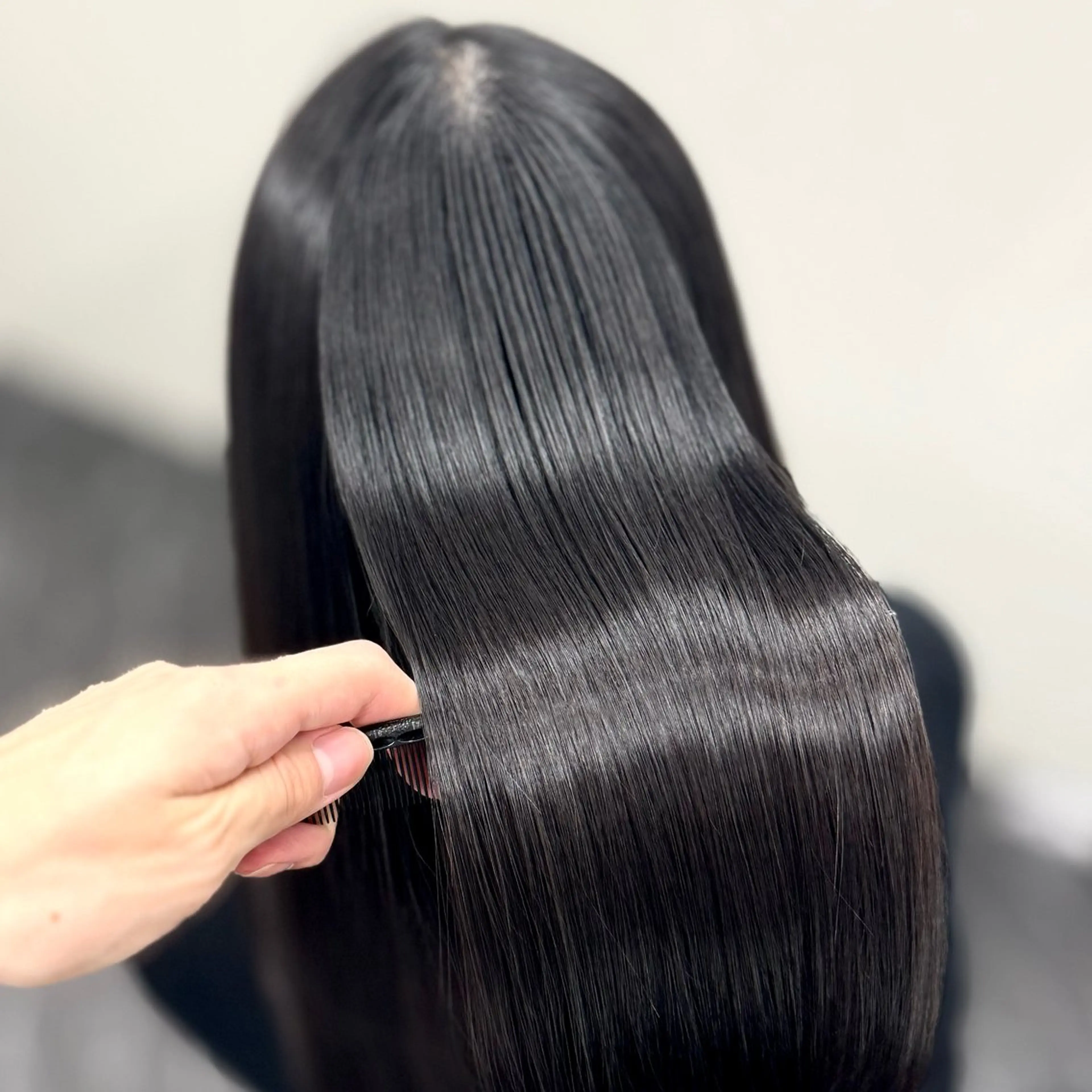 ロング パーマ 髪質改善 韓国風ヘア 縮毛矯正 トリートメント ヘアカラー トリートメント ブリーチなし Ⅰ 髪質改善カラーのヘアスタイル