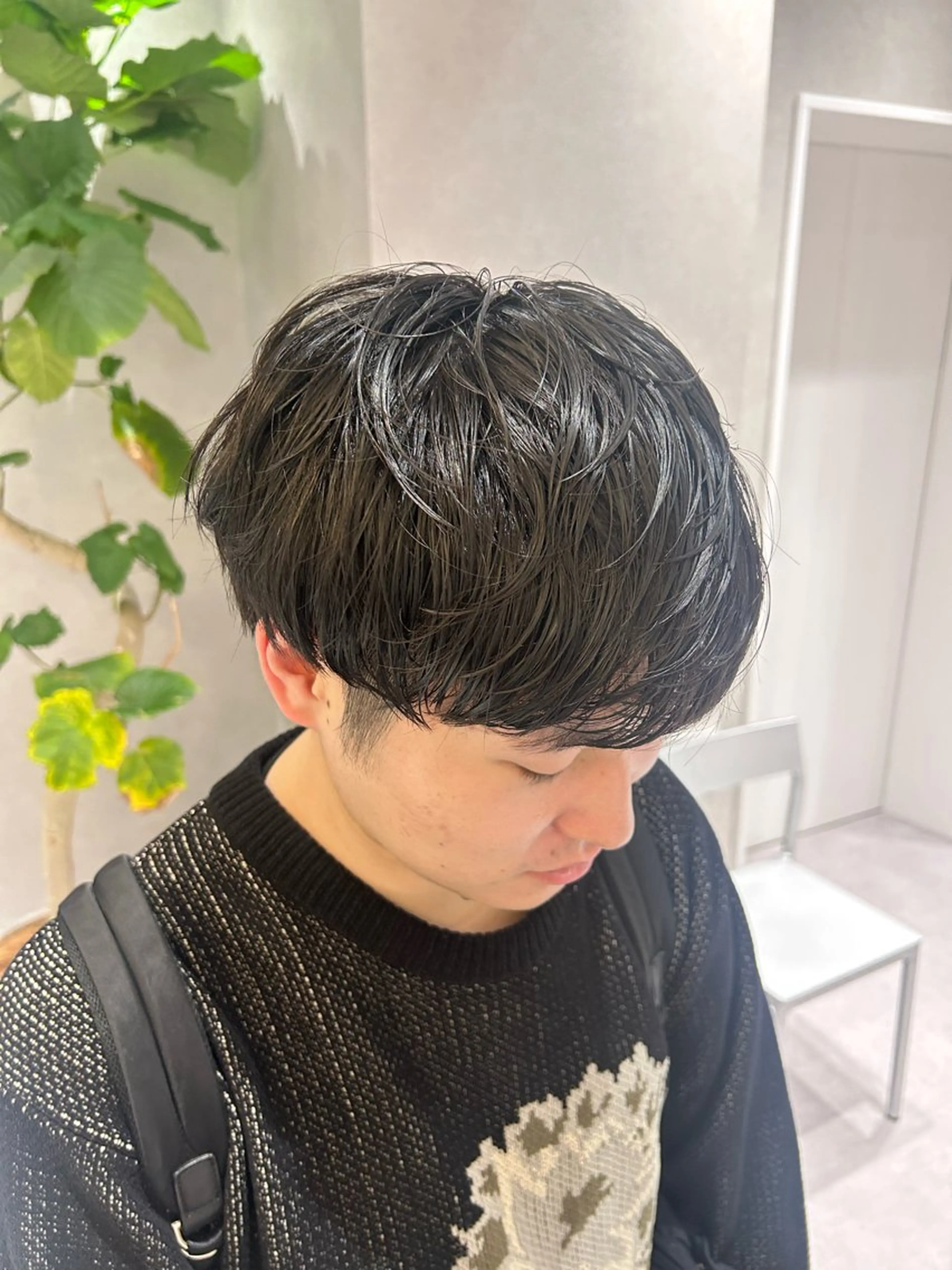 ショート パーマ カット パーマ SALOWIN 新宿三丁目me+所属・レイヤー/ボブ/ パーマ/HARUKAのヘアスタイル