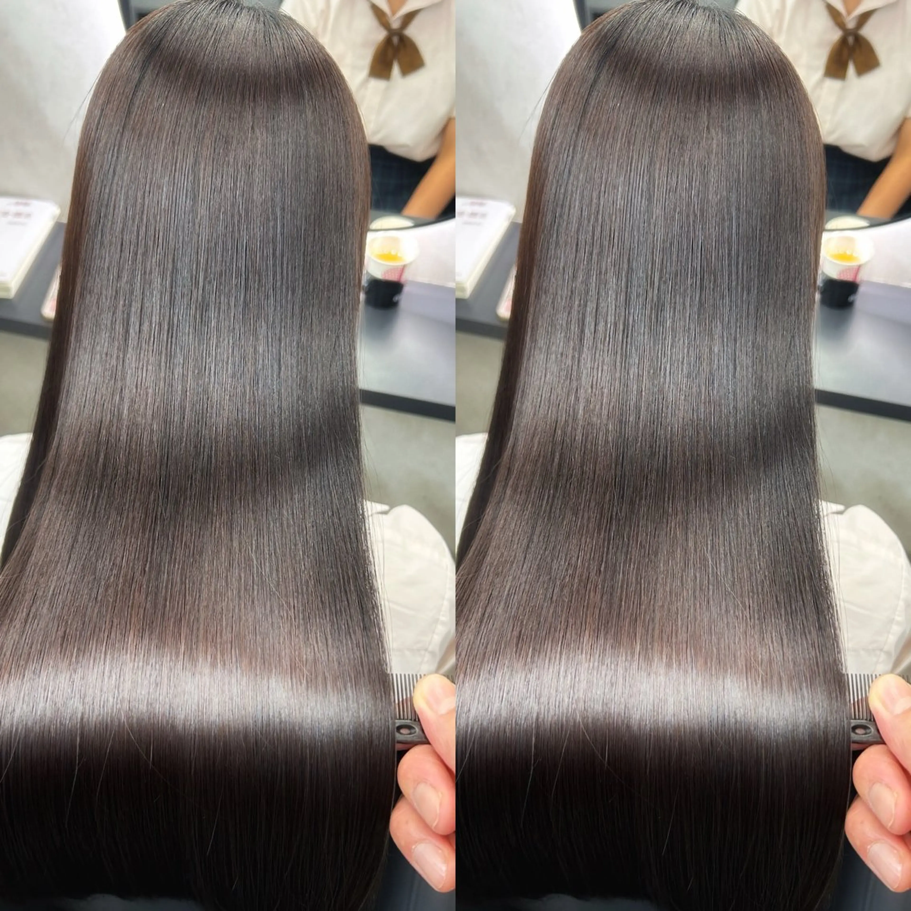 ロング 髪質改善 韓国風ヘア ロング 縮毛矯正 カット 縮毛矯正 トリートメント 新宿/美髪矯正 髪質改善/韓国風山本のヘアスタイル