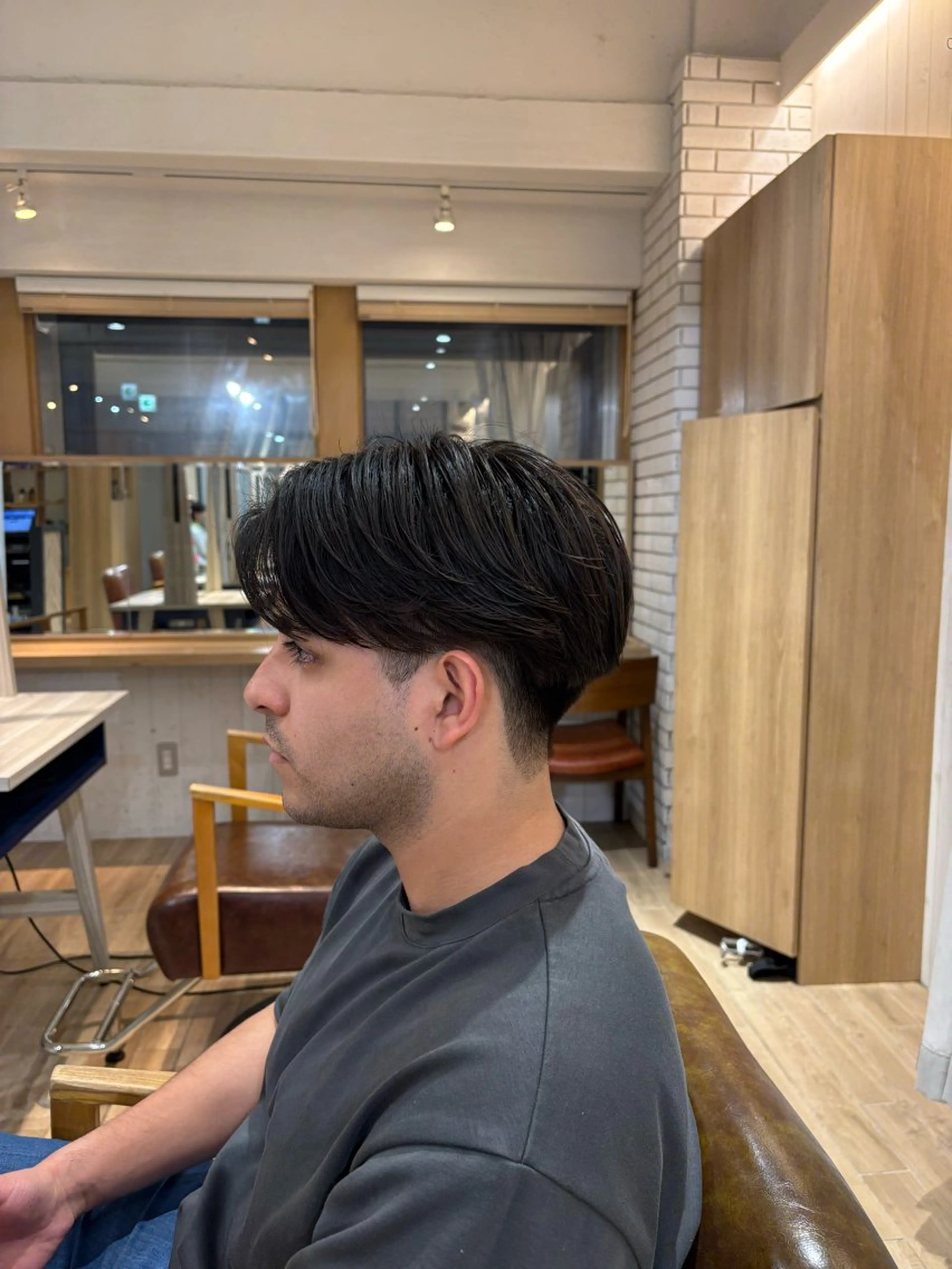 パーマ メンズ カット パーマ メンズカット/センタ ーパート /マミヤのヘアスタイル