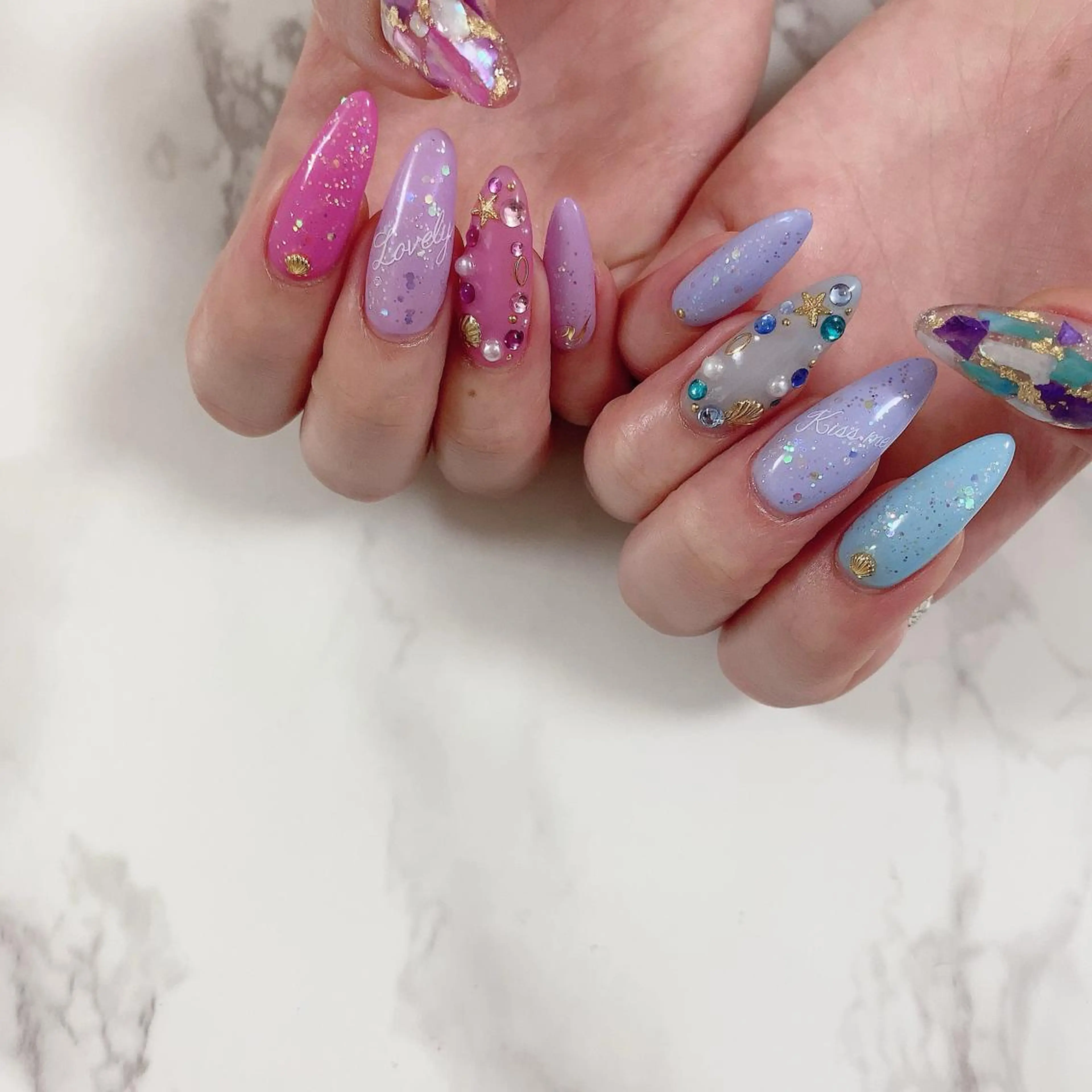 ネイル ロングネイル ハンドネイル SOL NAILのネイルデザイン