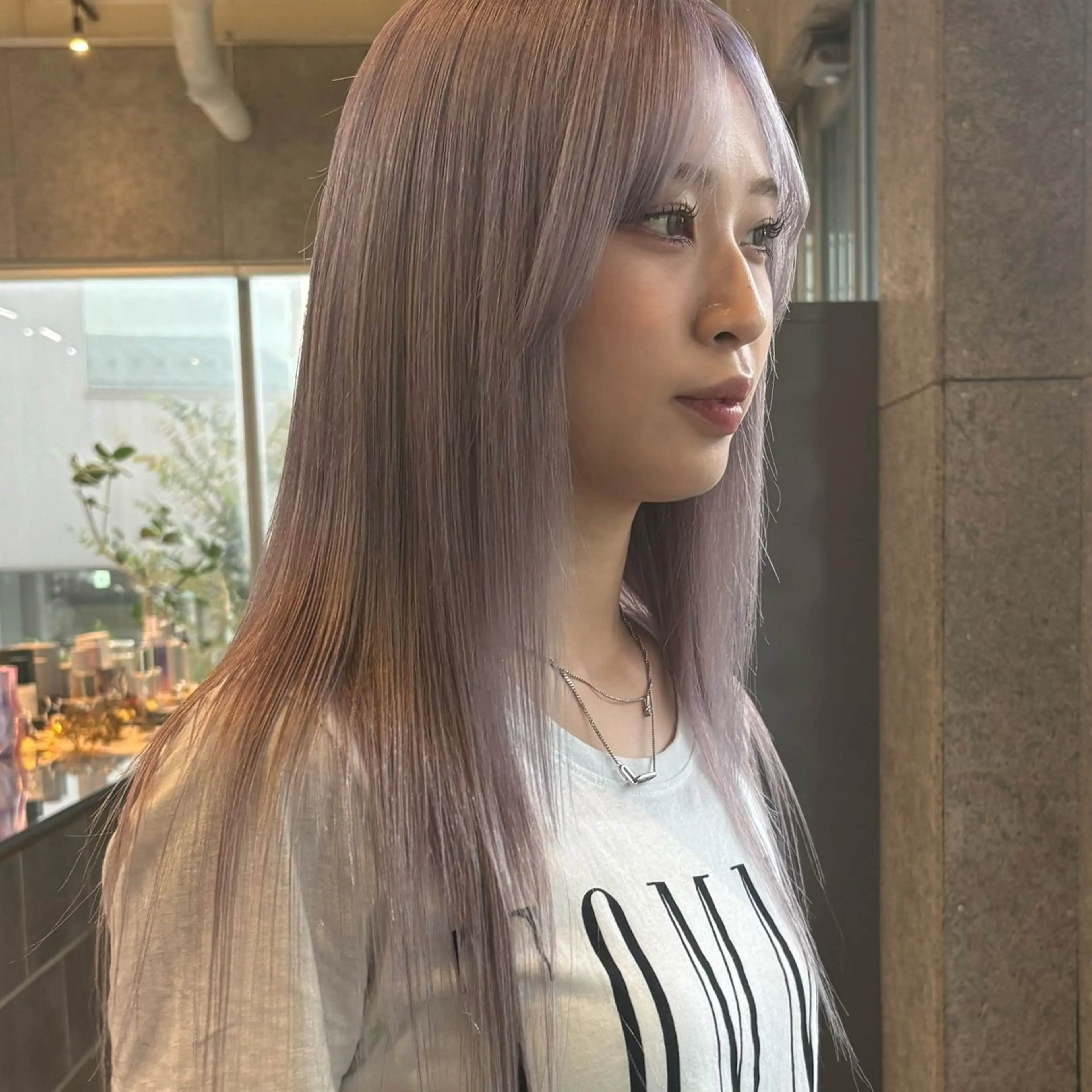 ロング カラー ヘアアレンジ 🧚♀️透明感カラ ー/渡邉日向💔🎀のヘアスタイル